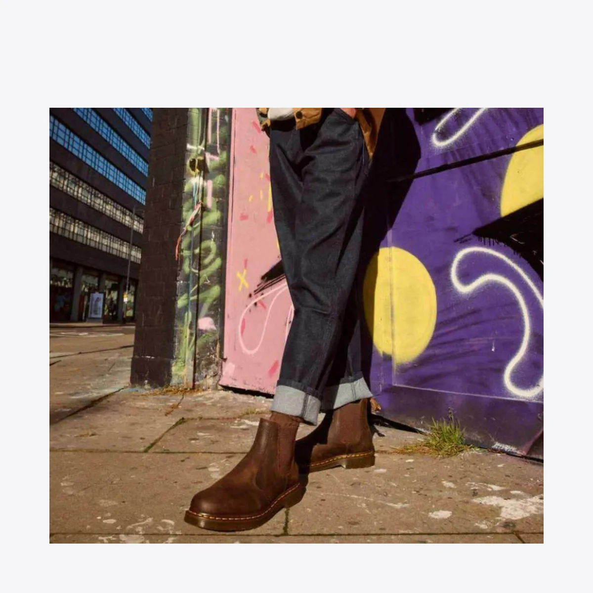 2976 Yellow Stitch Crazy Horse Chelsea Boot