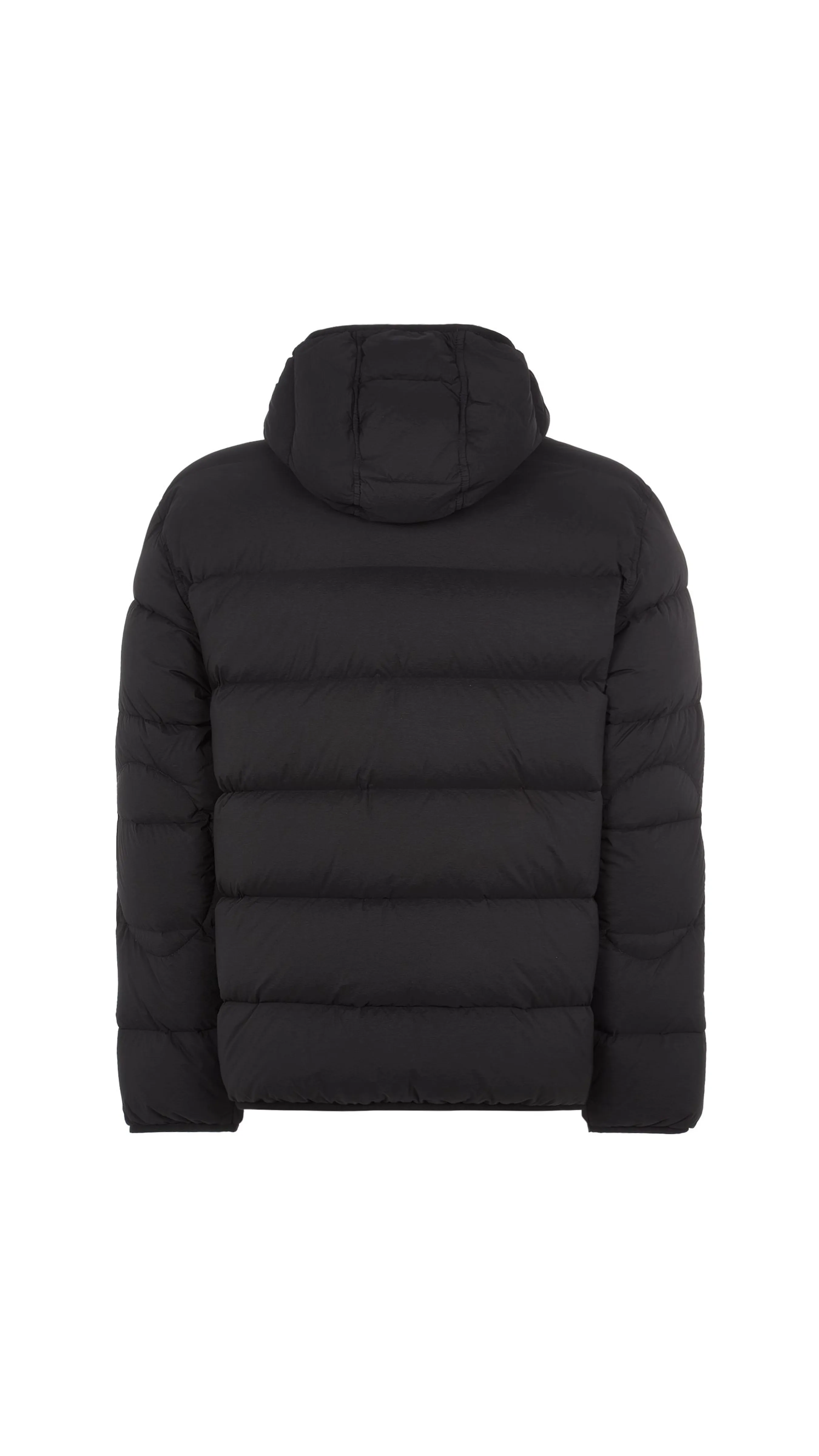 43728 Seamless Nylon Tunnel Down Jacket - Black