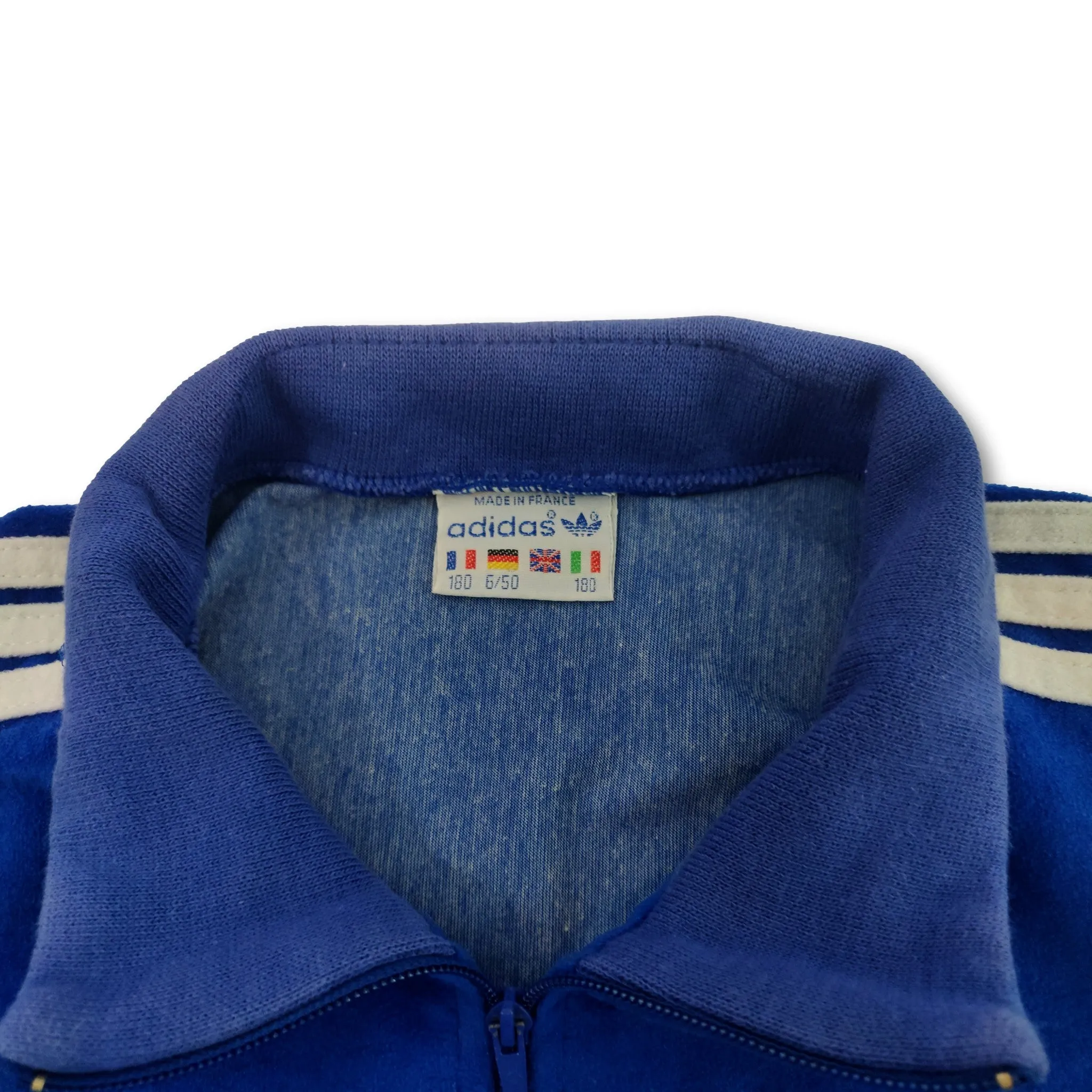 80s blue Adidas Ventex jacket Made in France