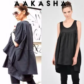 Aakasha  |Crew Neck Linen Plain Cotton Short Sleeves Handmade Co-ord