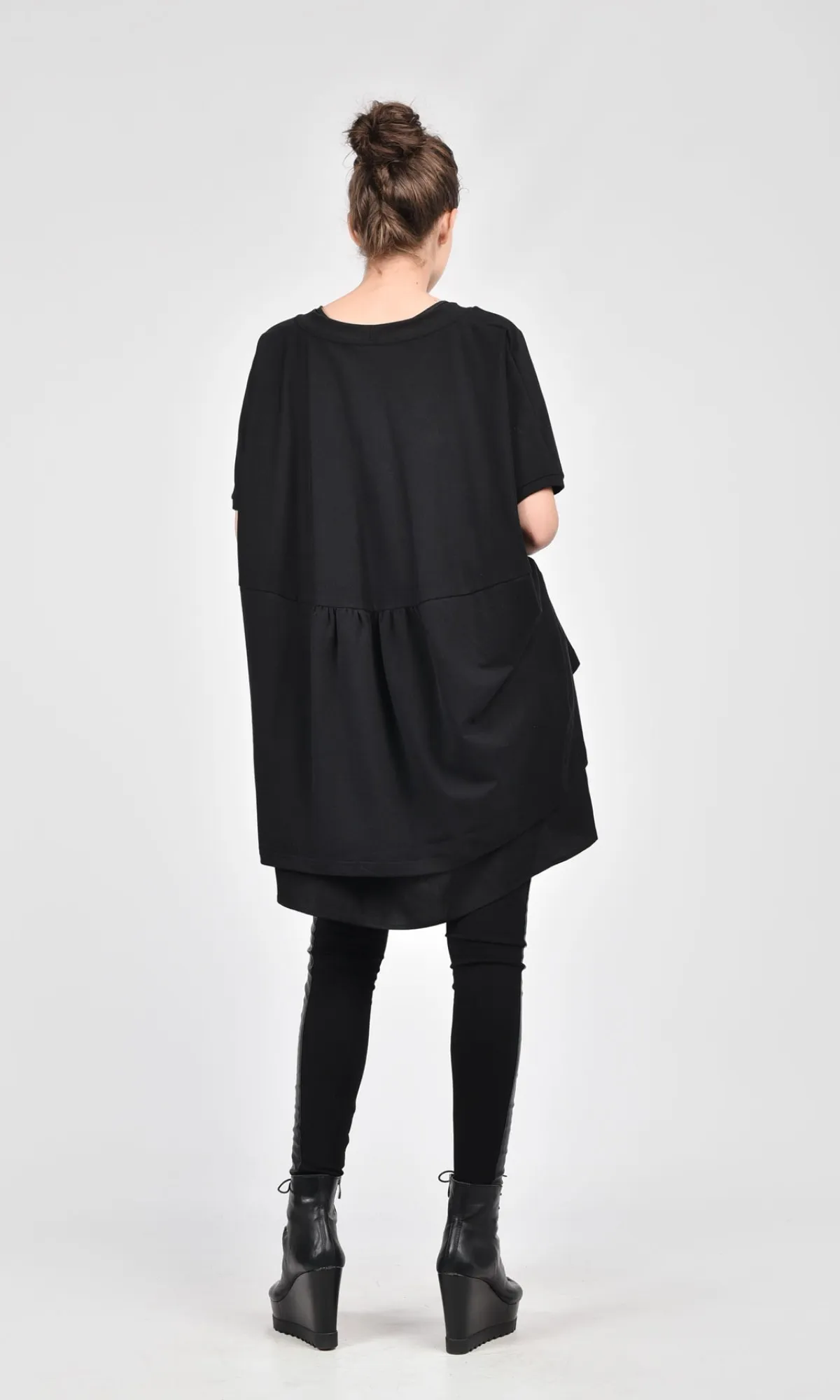 Aakasha  |Crew Neck Linen Plain Cotton Short Sleeves Handmade Co-ord