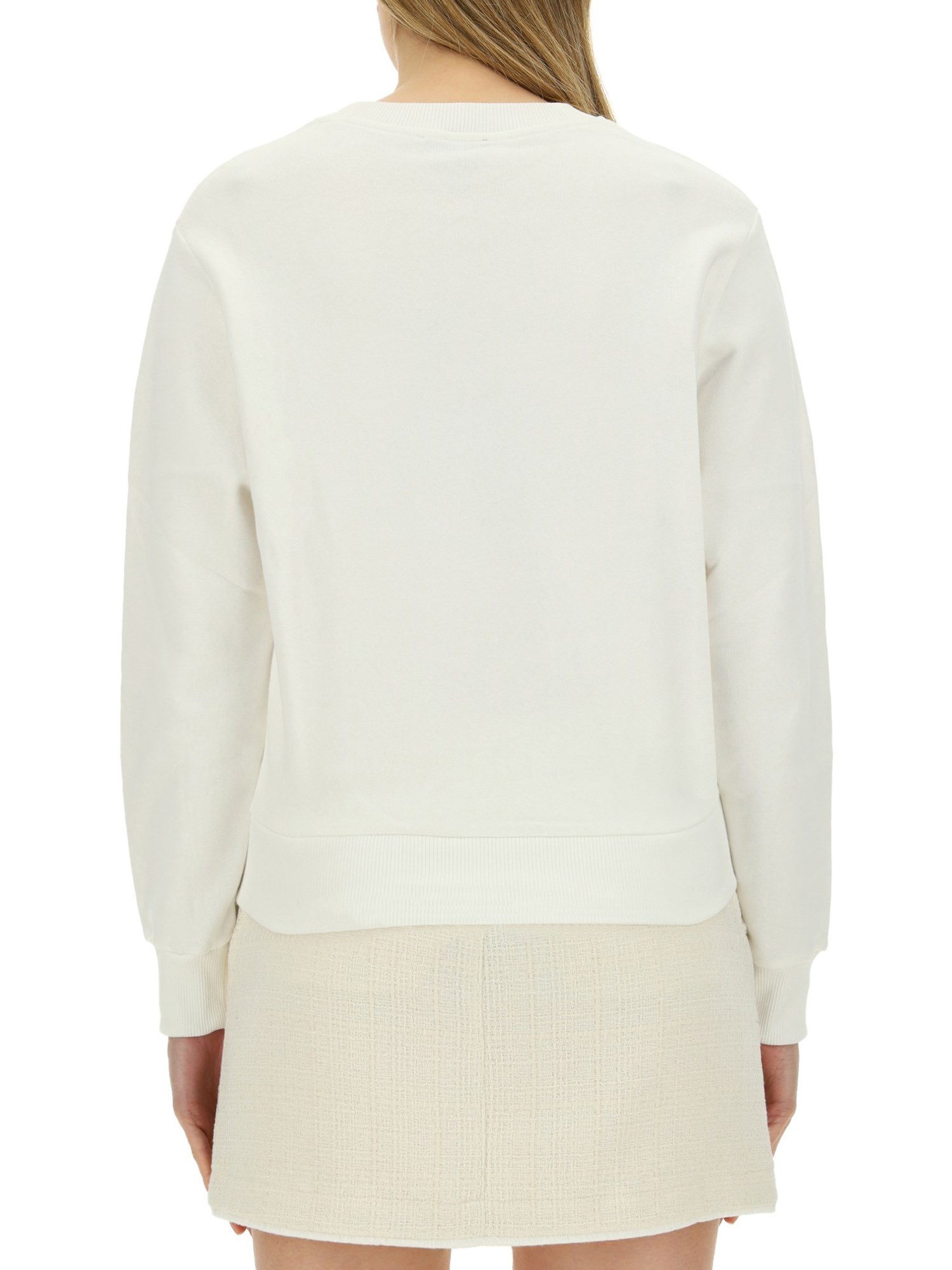 A.P.C.    COTTON SWEATSHIRT WITH MICRO LOGO PRINT