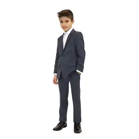 Appaman Boys 2pc Stretch Mod Crown Blue Suit _B8SSU1