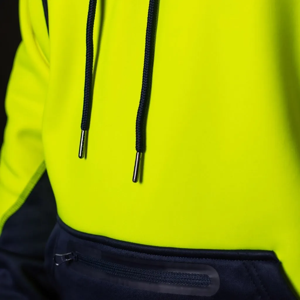 BAD WATERPROOF RAIN-DEFEND HI-VIS FLEECE HOODIE