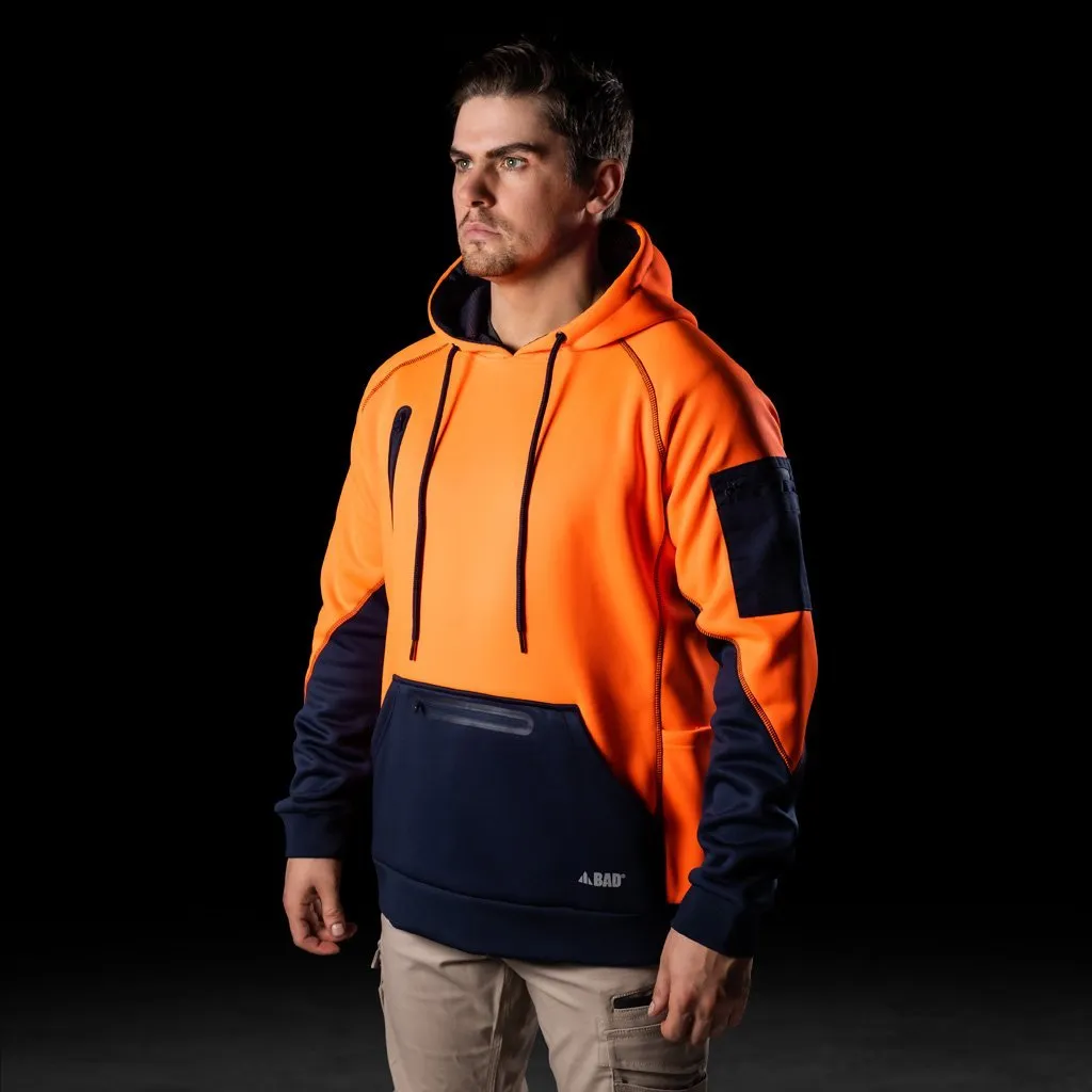 BAD WATERPROOF RAIN-DEFEND HI-VIS FLEECE HOODIE