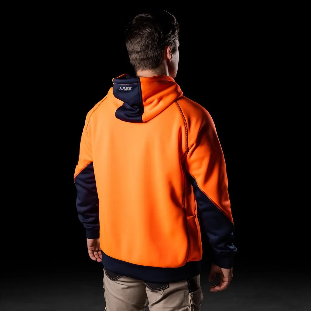 BAD WATERPROOF RAIN-DEFEND HI-VIS FLEECE HOODIE