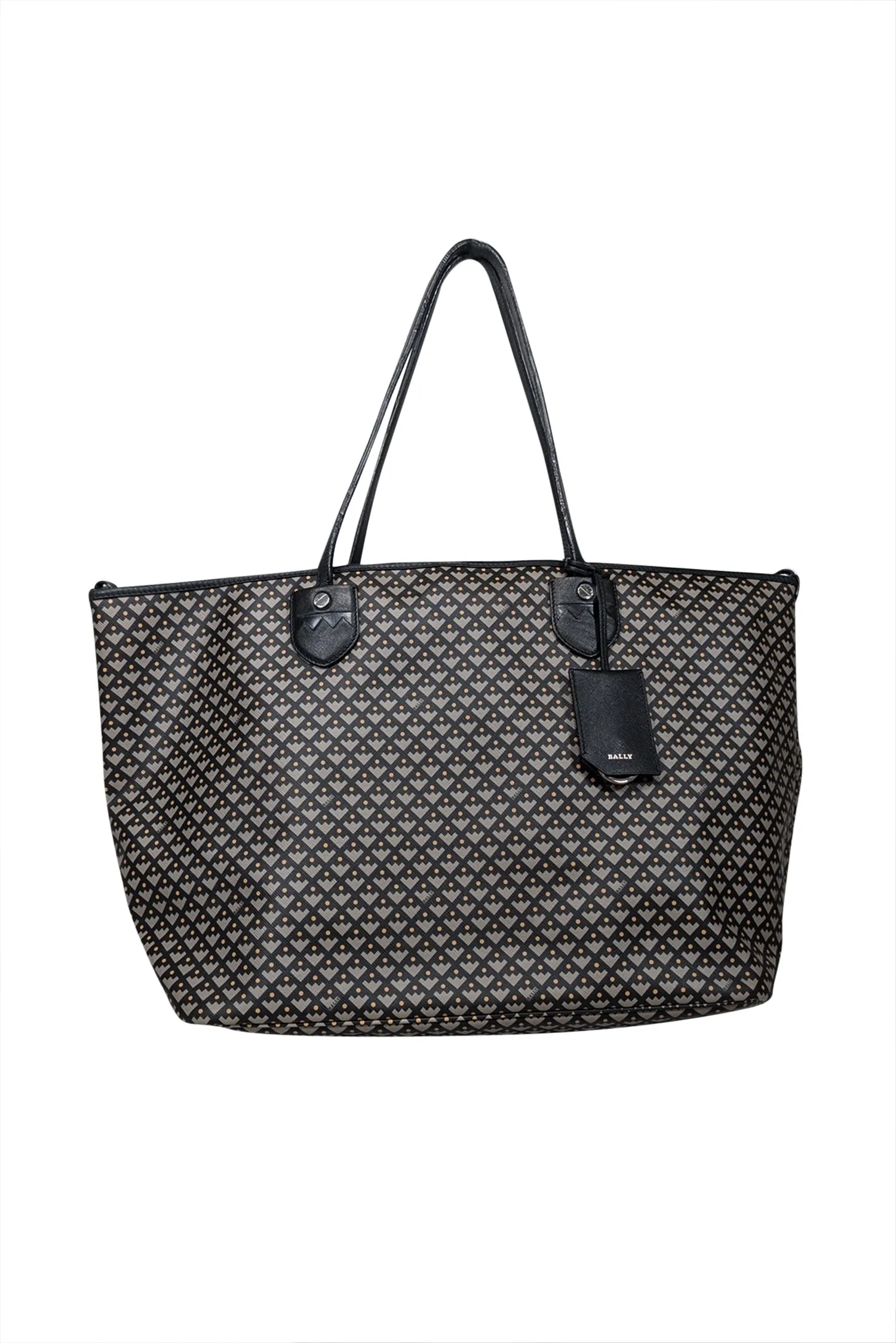 Bally - Black & taupe Print Tote Bag