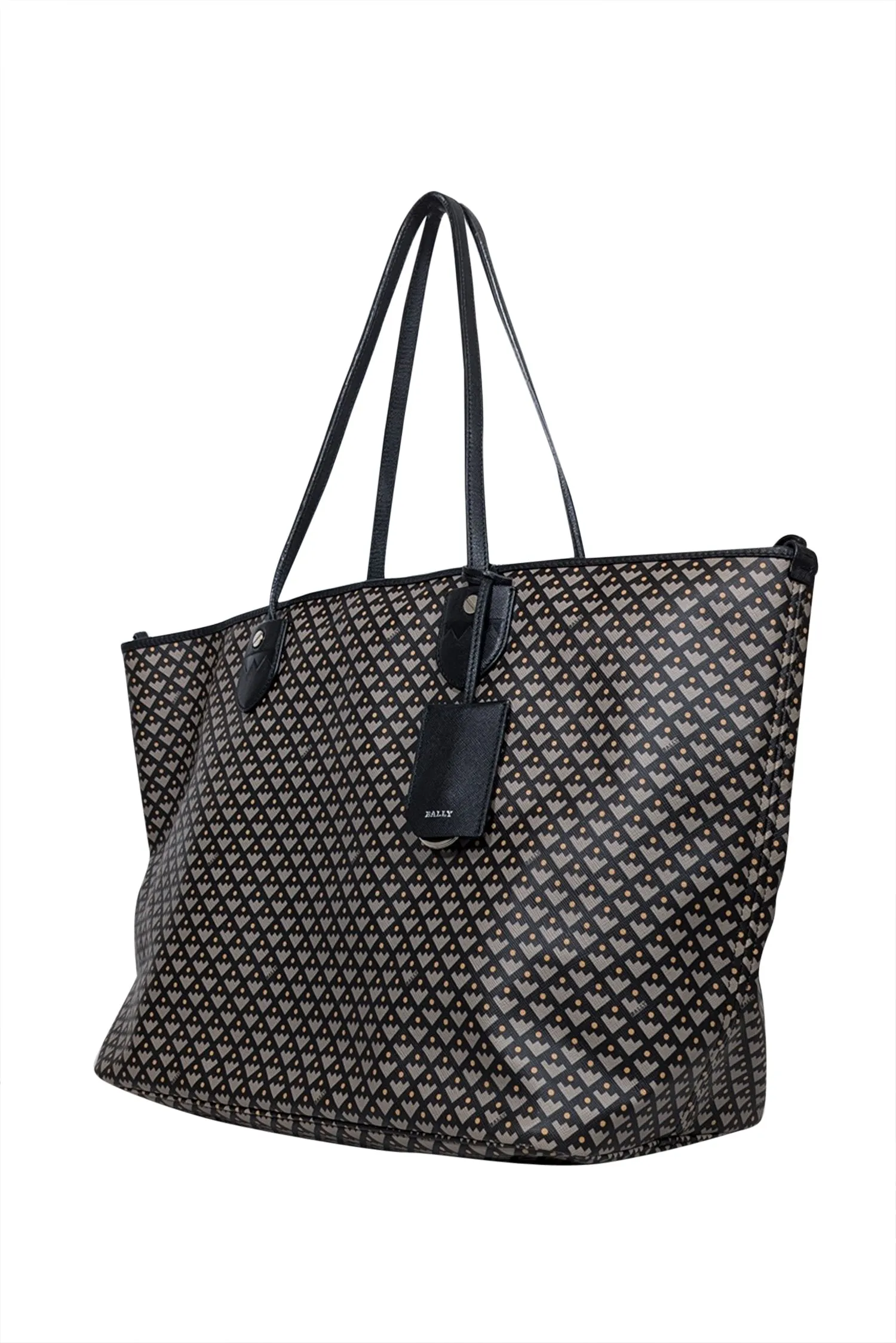 Bally - Black & taupe Print Tote Bag