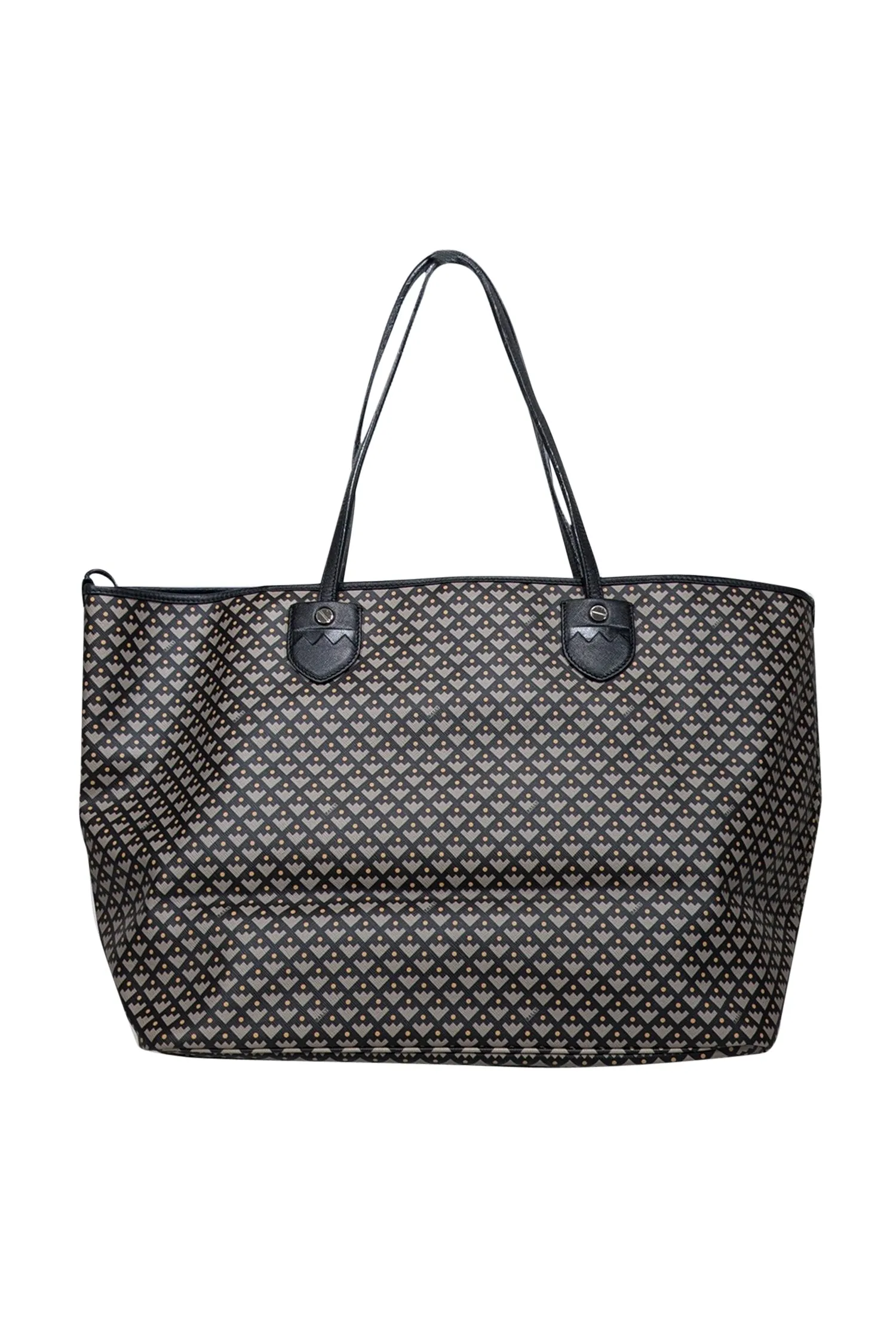 Bally - Black & taupe Print Tote Bag