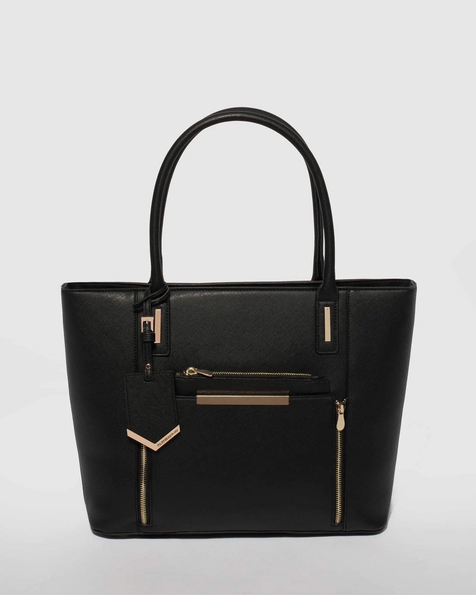 Black Premium Zip Tote Bag