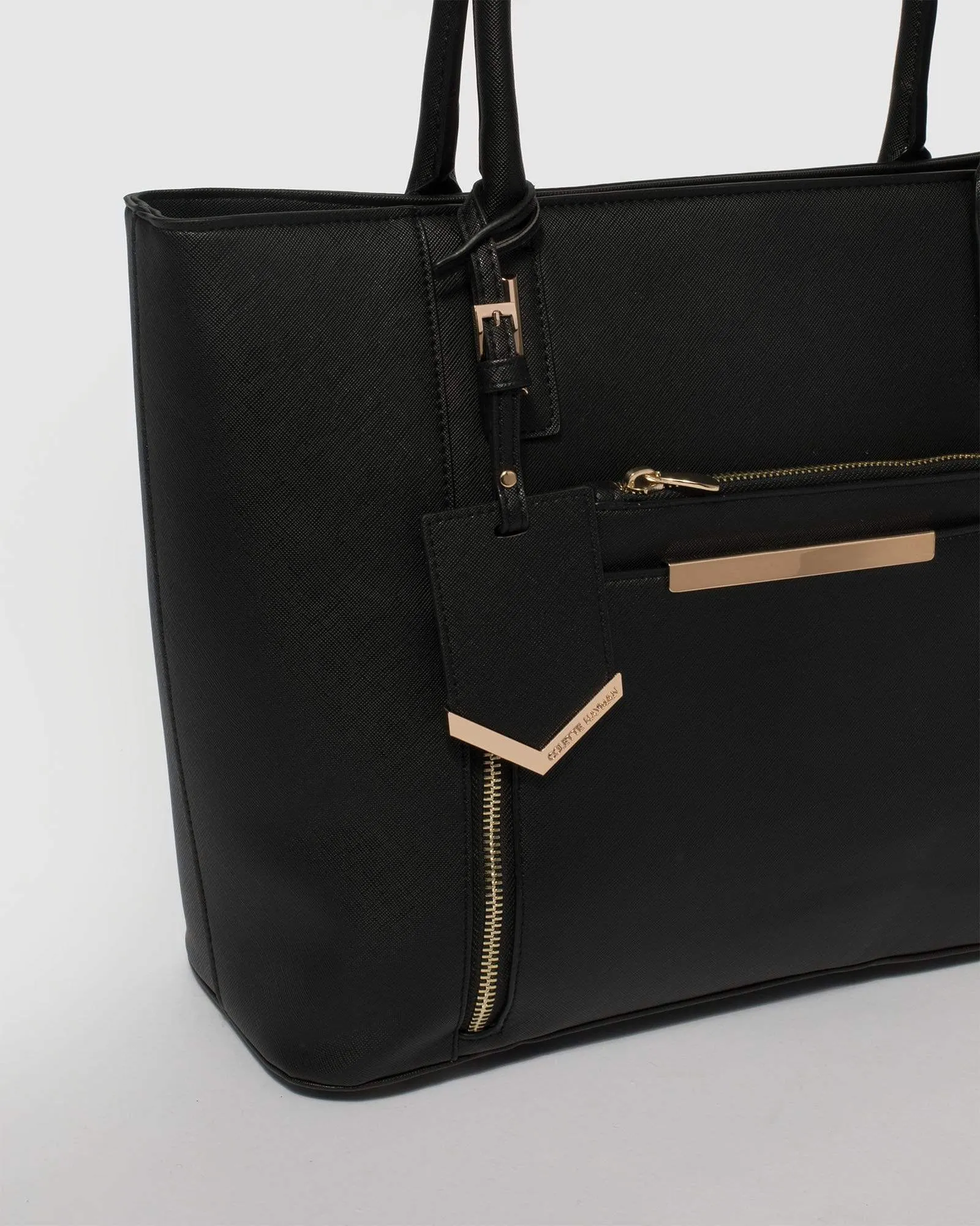 Black Premium Zip Tote Bag