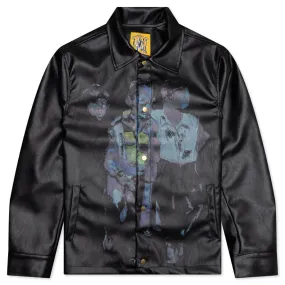 Blue Street Hooligans Faux Leather Jacket - Multi