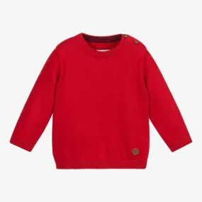 Boys Red Knitted Sweater