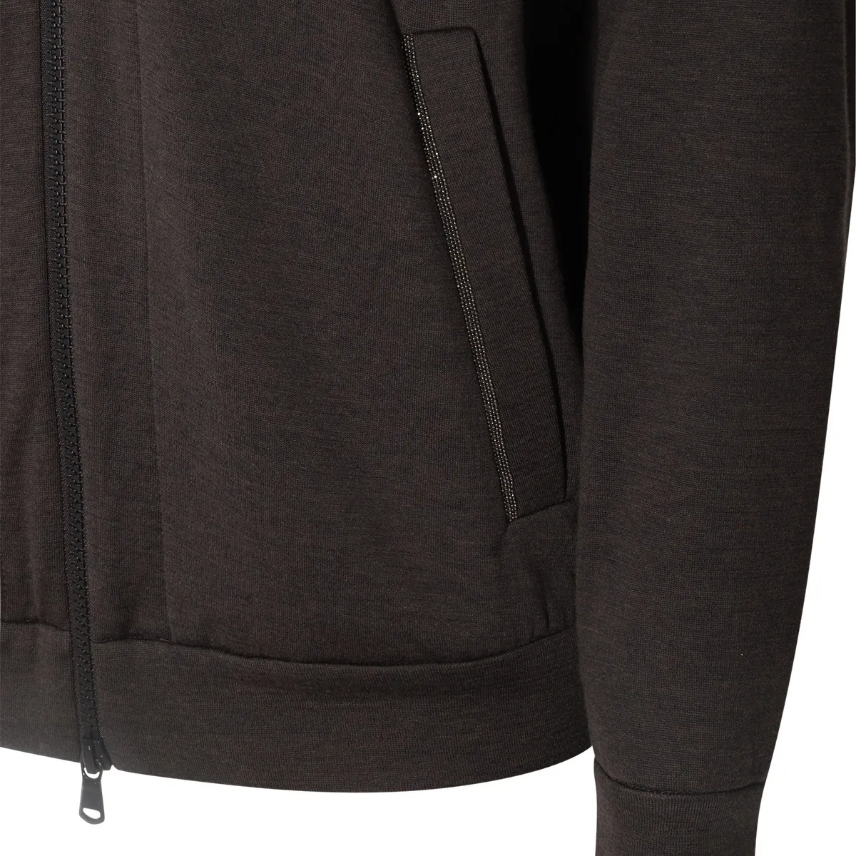 BRUNELLO CUCINELLI  |Silk Nylon Long Sleeves Plain Cotton Hoodies & Sweatshirts