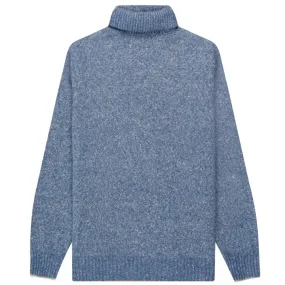 BRUNELLO CUCINELLI Wool Roll Neck Jumper Blue