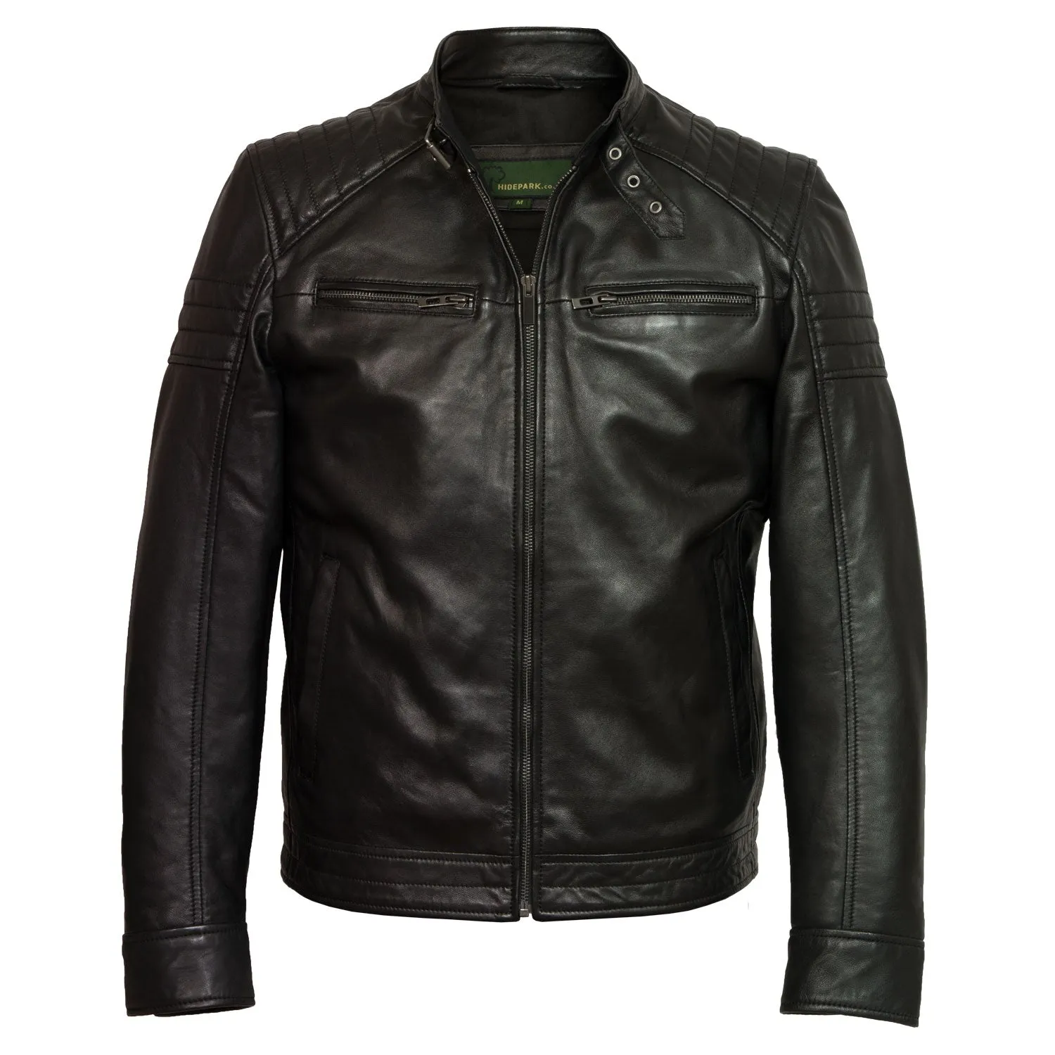 Budd: Men's Black Leather Jacket