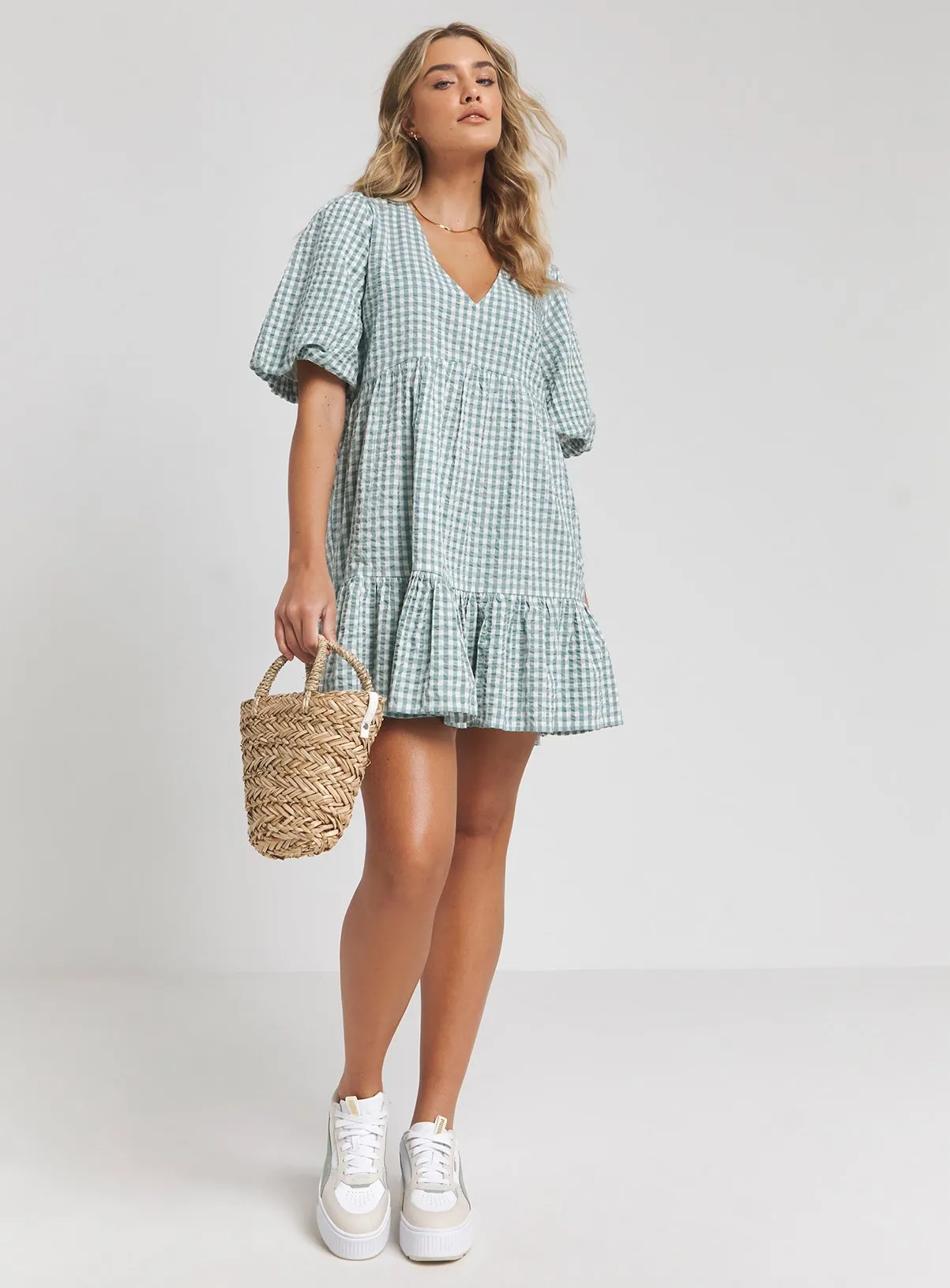 Buy SIMPLY BE Gingham Smock Dress 26 | Dresses | Tu