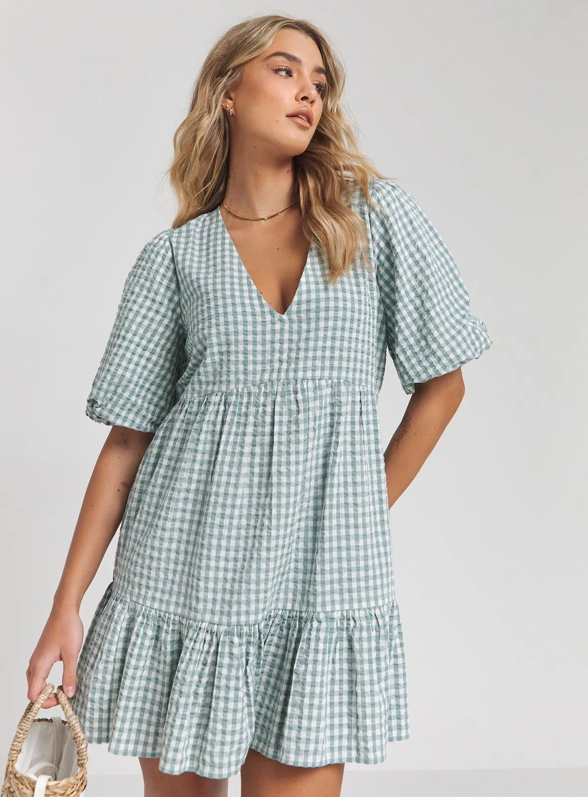 Buy SIMPLY BE Gingham Smock Dress 26 | Dresses | Tu