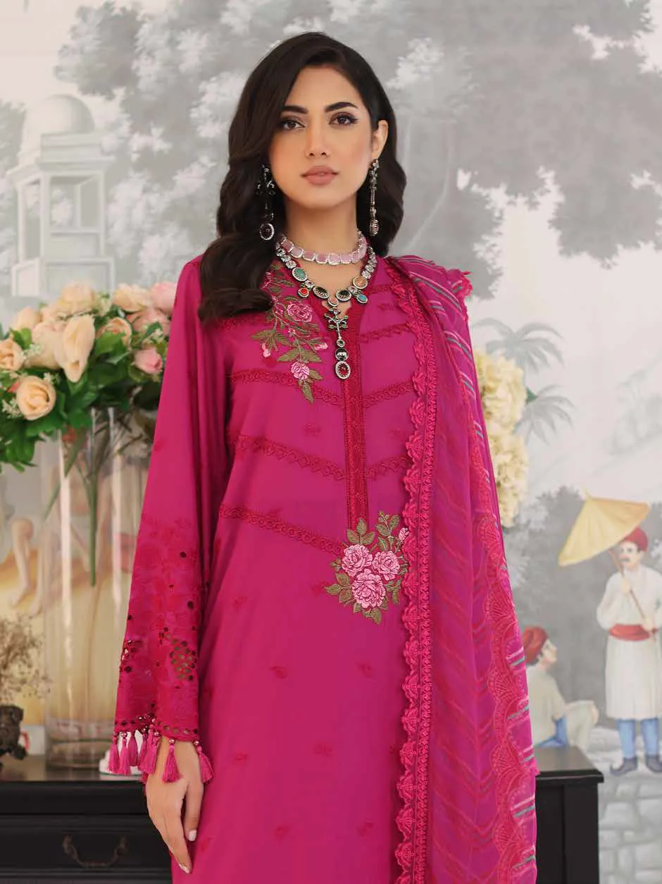 Charizma Tabeer Premium Schiffli Lawn Unstitched 3Pc Suit CT4-07