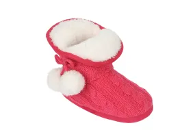 Charlotte Slipper Bootie - Hot Pink