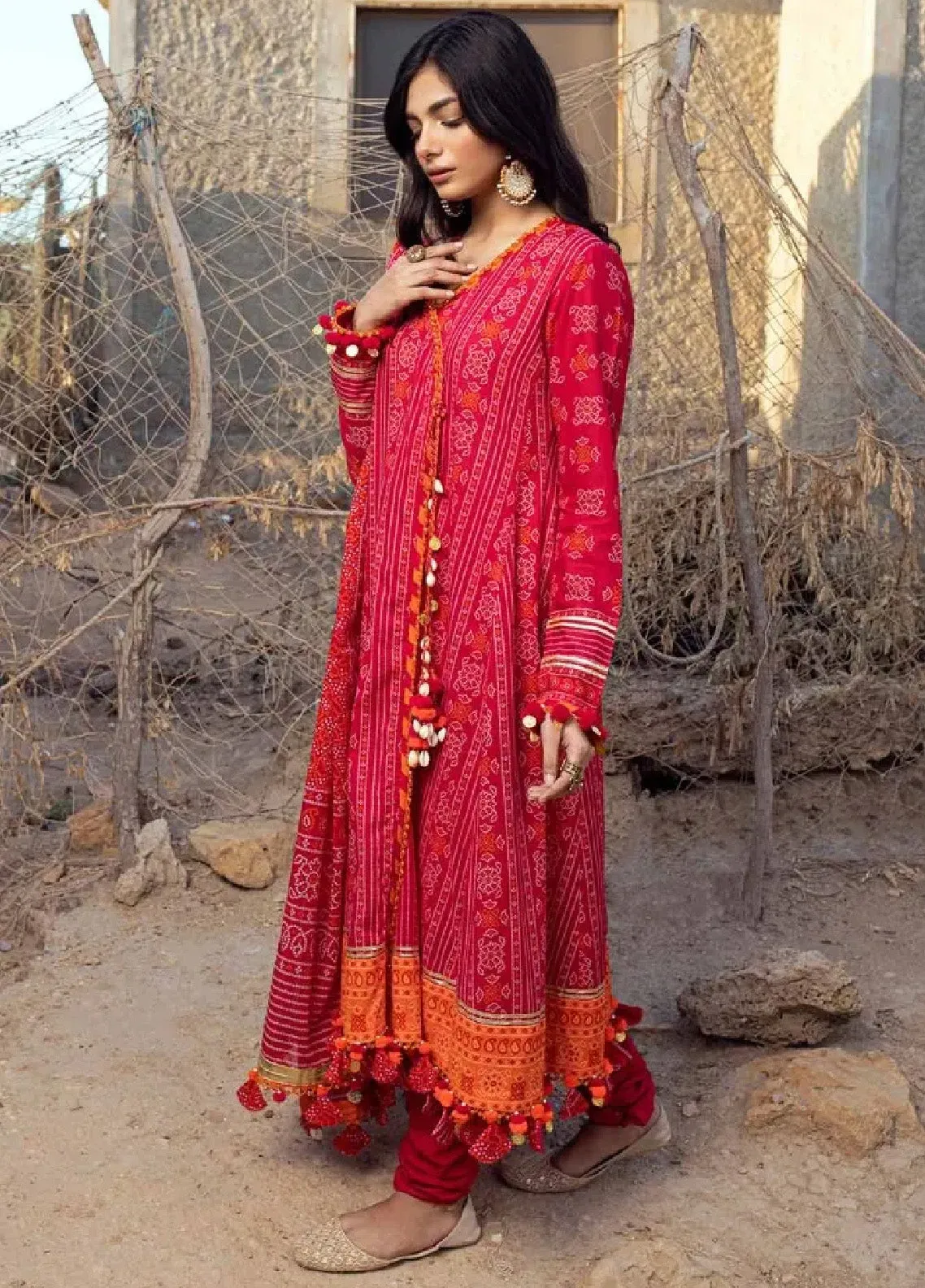 Chunri By Gul Ahmed Printed Lawn Unstitched 3 Piece Suit - GA24CL CL-42009 A