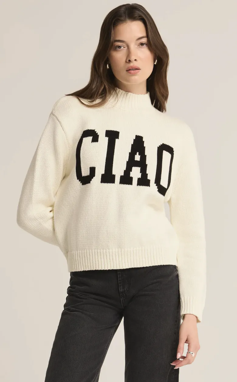 CIAO INTARSIA SWEATER