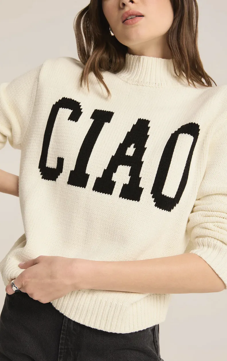 CIAO INTARSIA SWEATER