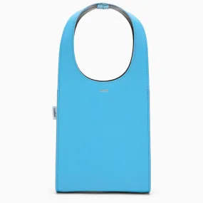 Coperni    Coperni Micro Swipe Tote Bag Light Blue Leather