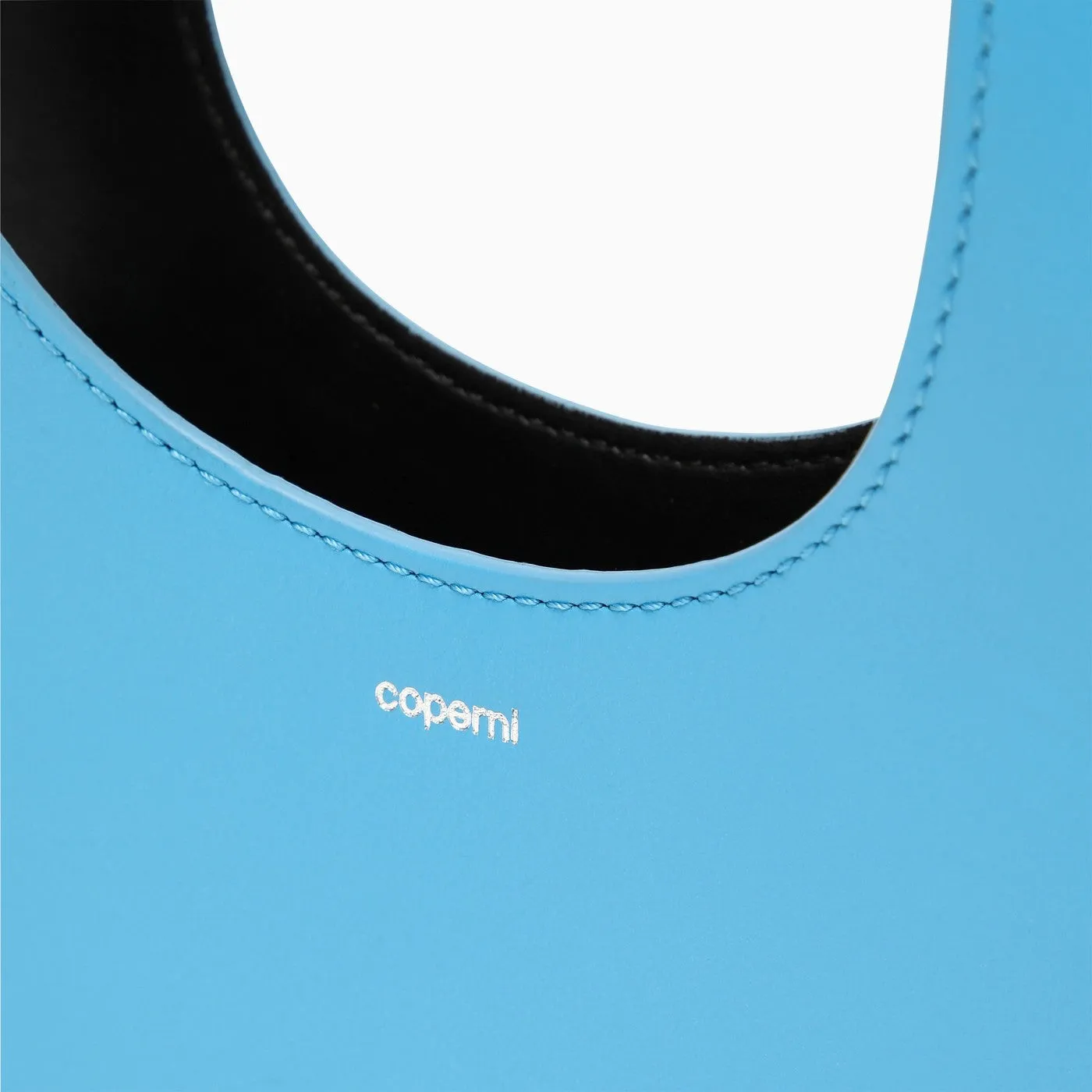 Coperni    Coperni Micro Swipe Tote Bag Light Blue Leather