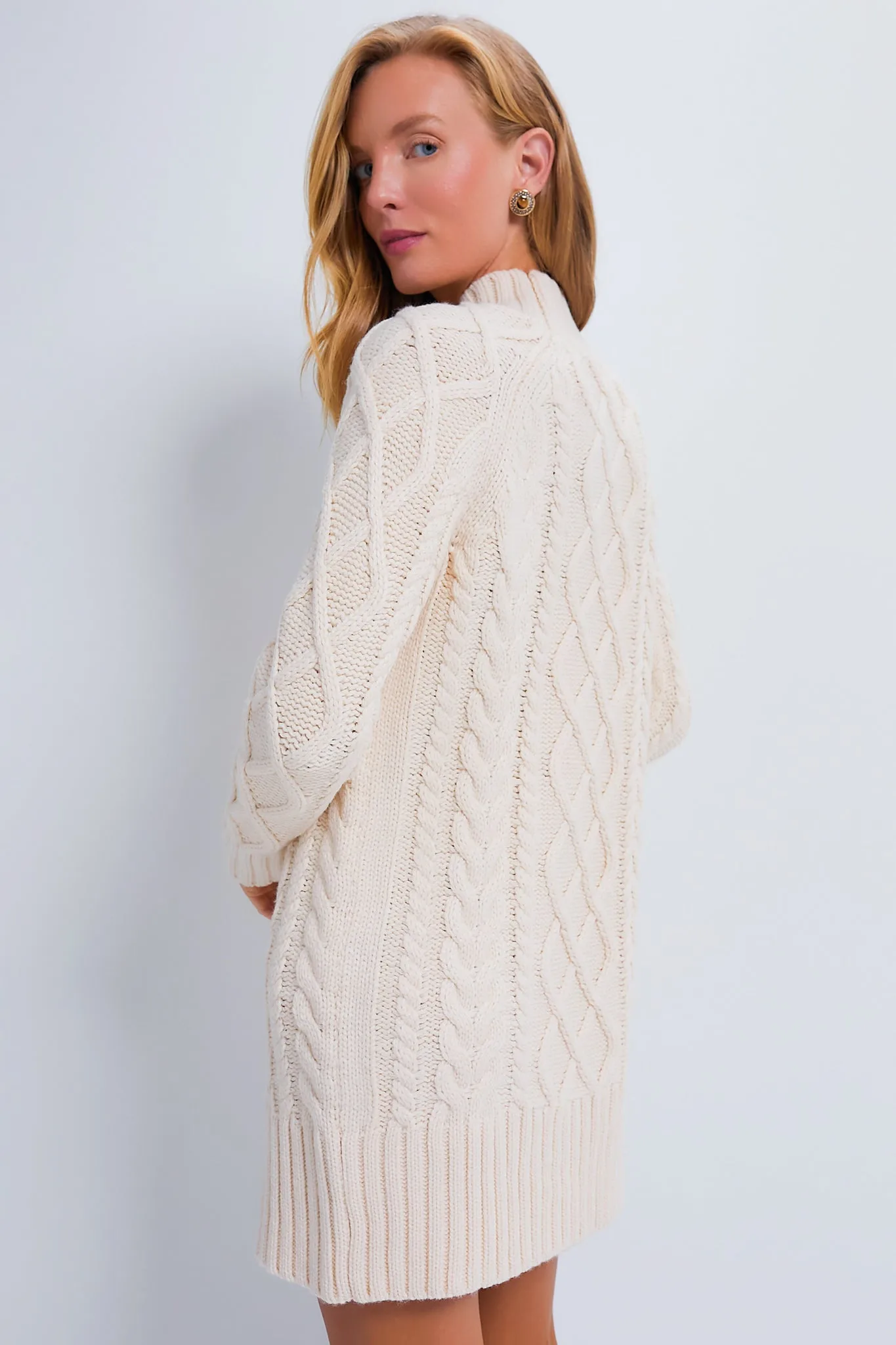 Cream Whistler Sweater Dress