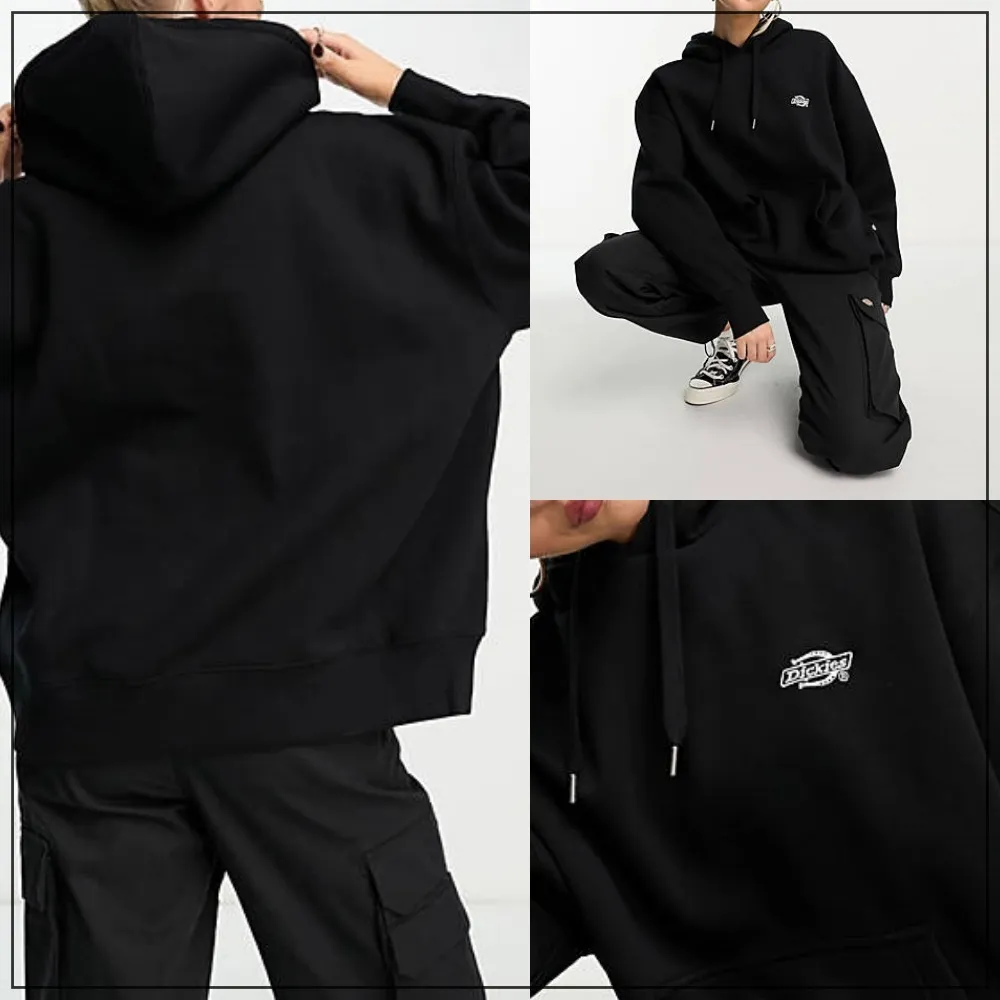 Dickies  |Sweat Long Sleeves Plain Cotton Hoodies & Sweatshirts