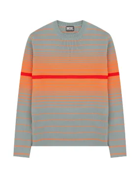 Diesel K-Plano Striped Crewneck Jumper