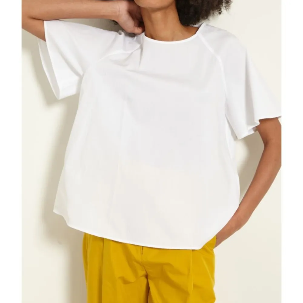 Diffusione Tessile  |Crew Neck Street Style Plain Cotton Short Sleeves Logo