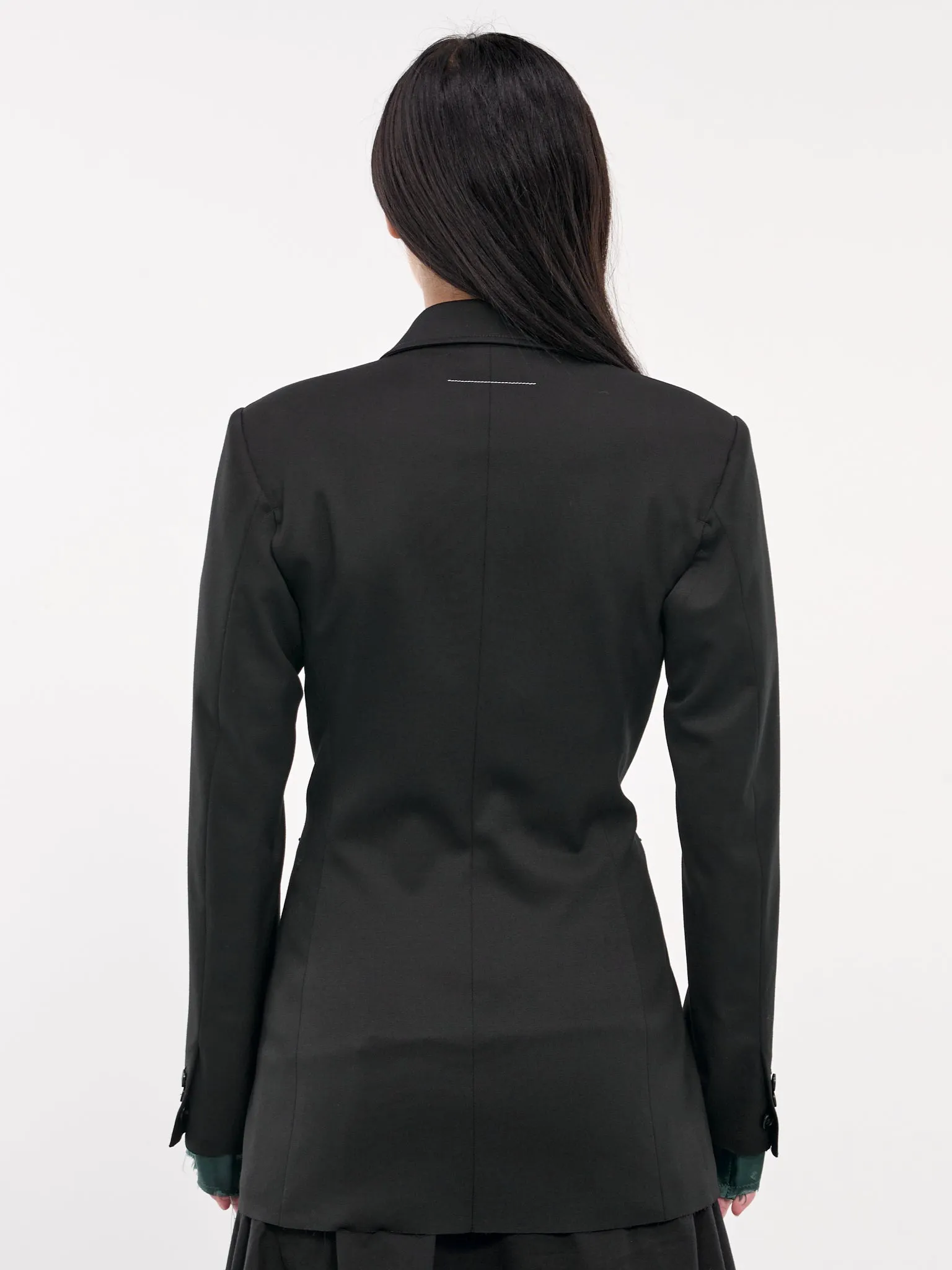 Double-Breasted Blazer (S62BN0102-S47848-BLACK)