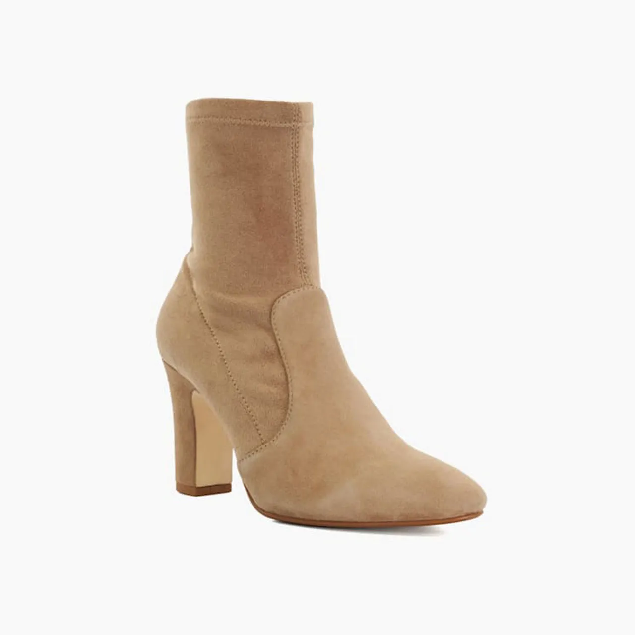 DUNE LONDON Optilly Block Heel Boots - Brown