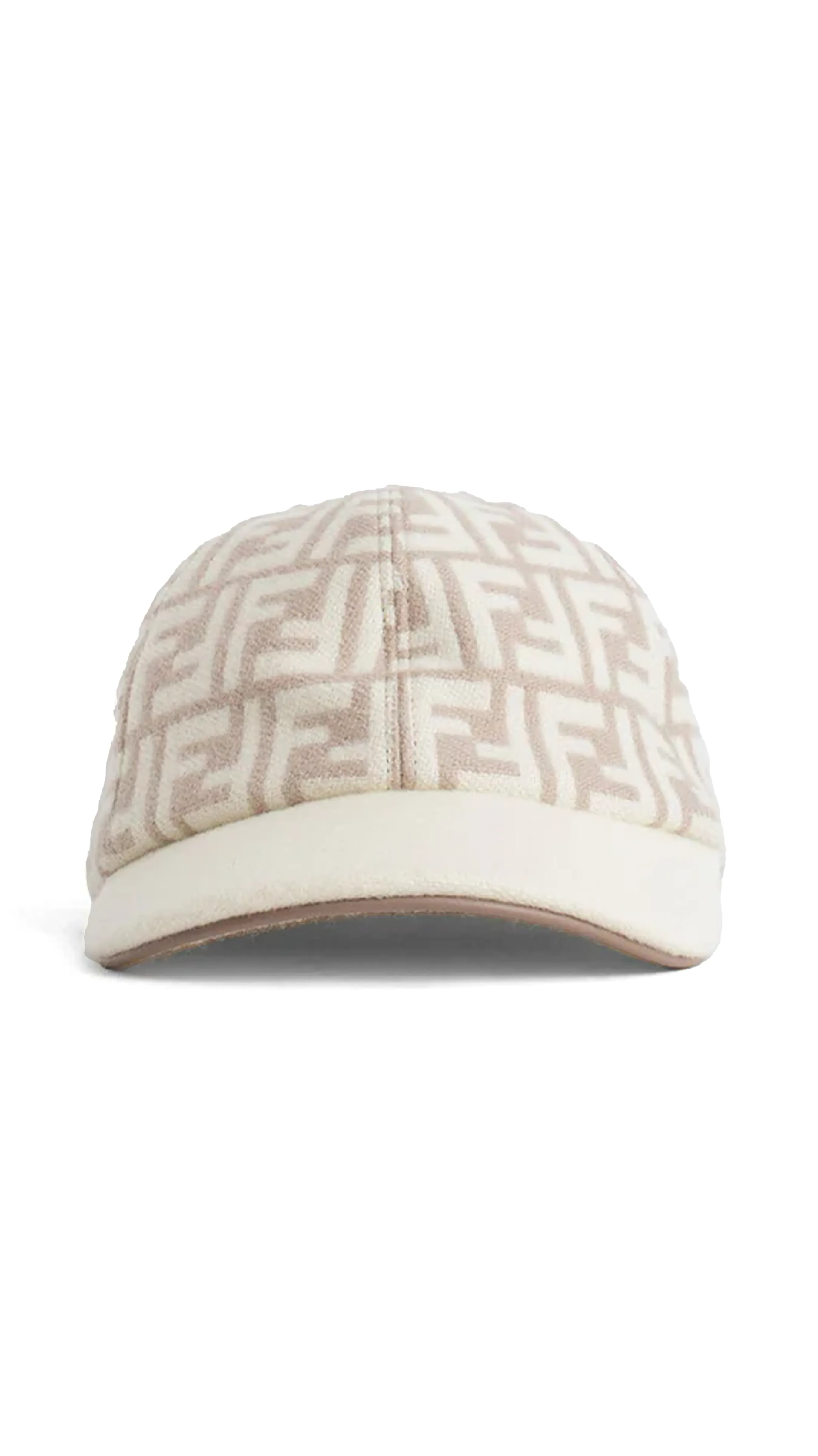 FF Wool Jacquard Cap - Ivory/Beige