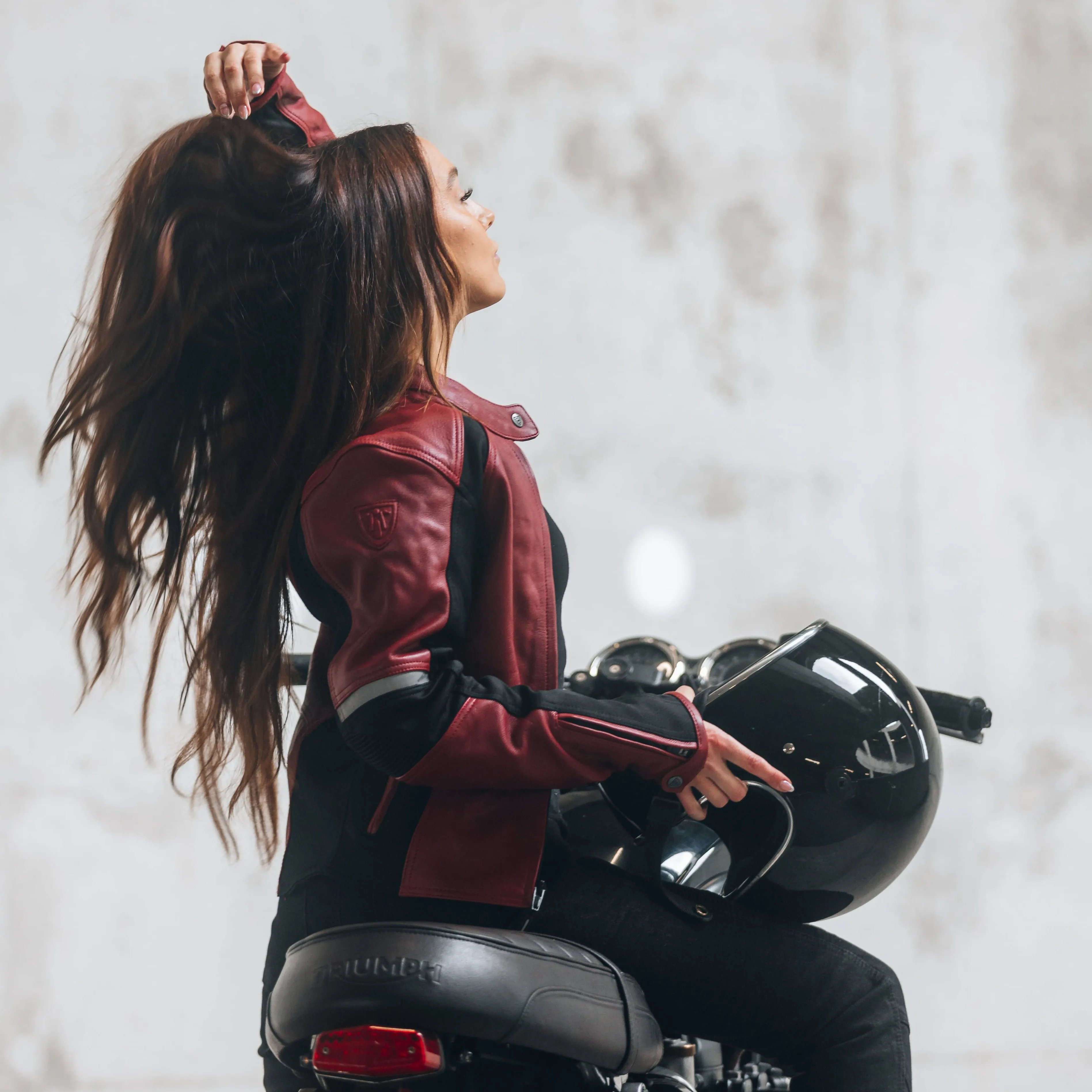 Fiona Red Leather Jacket