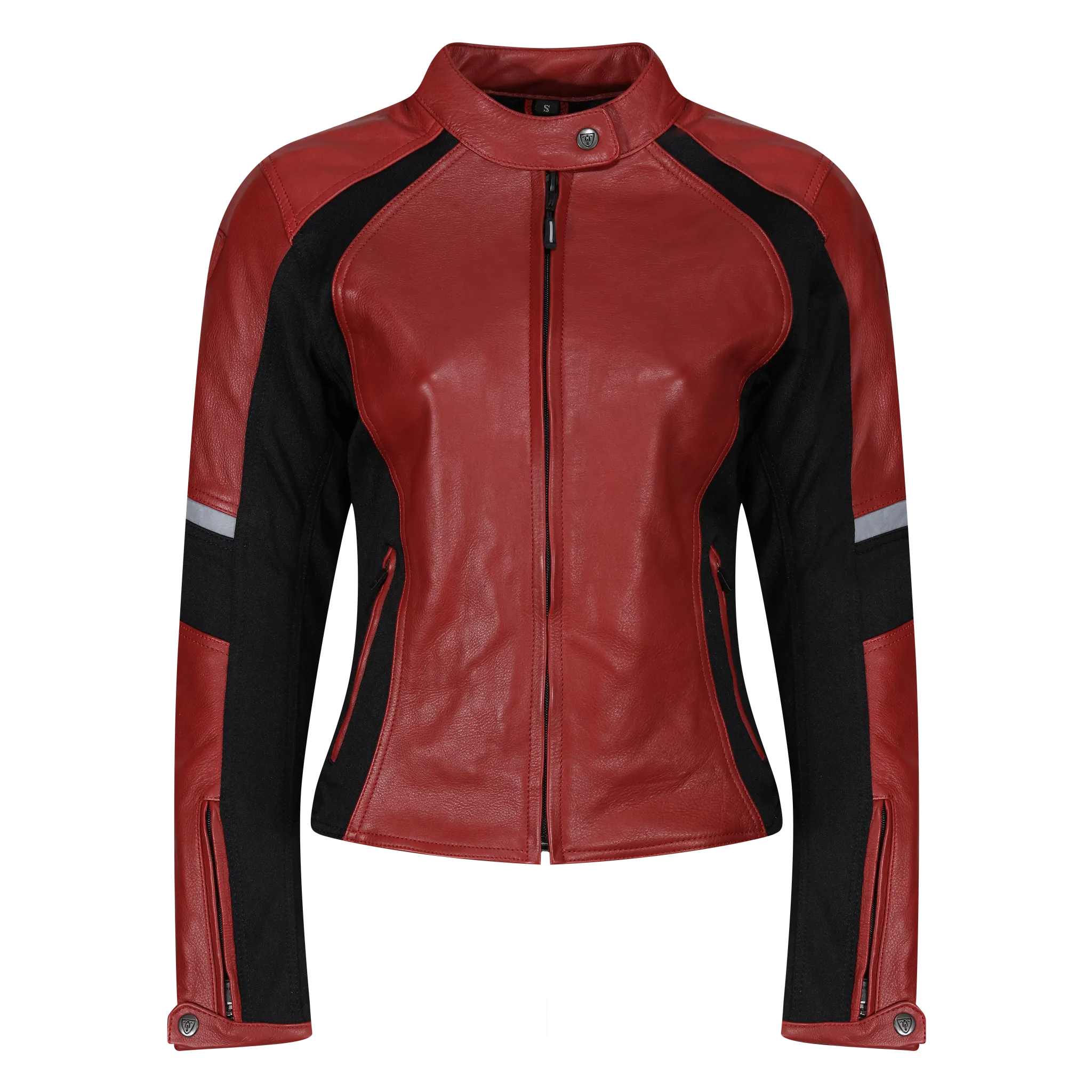 Fiona Red Leather Jacket