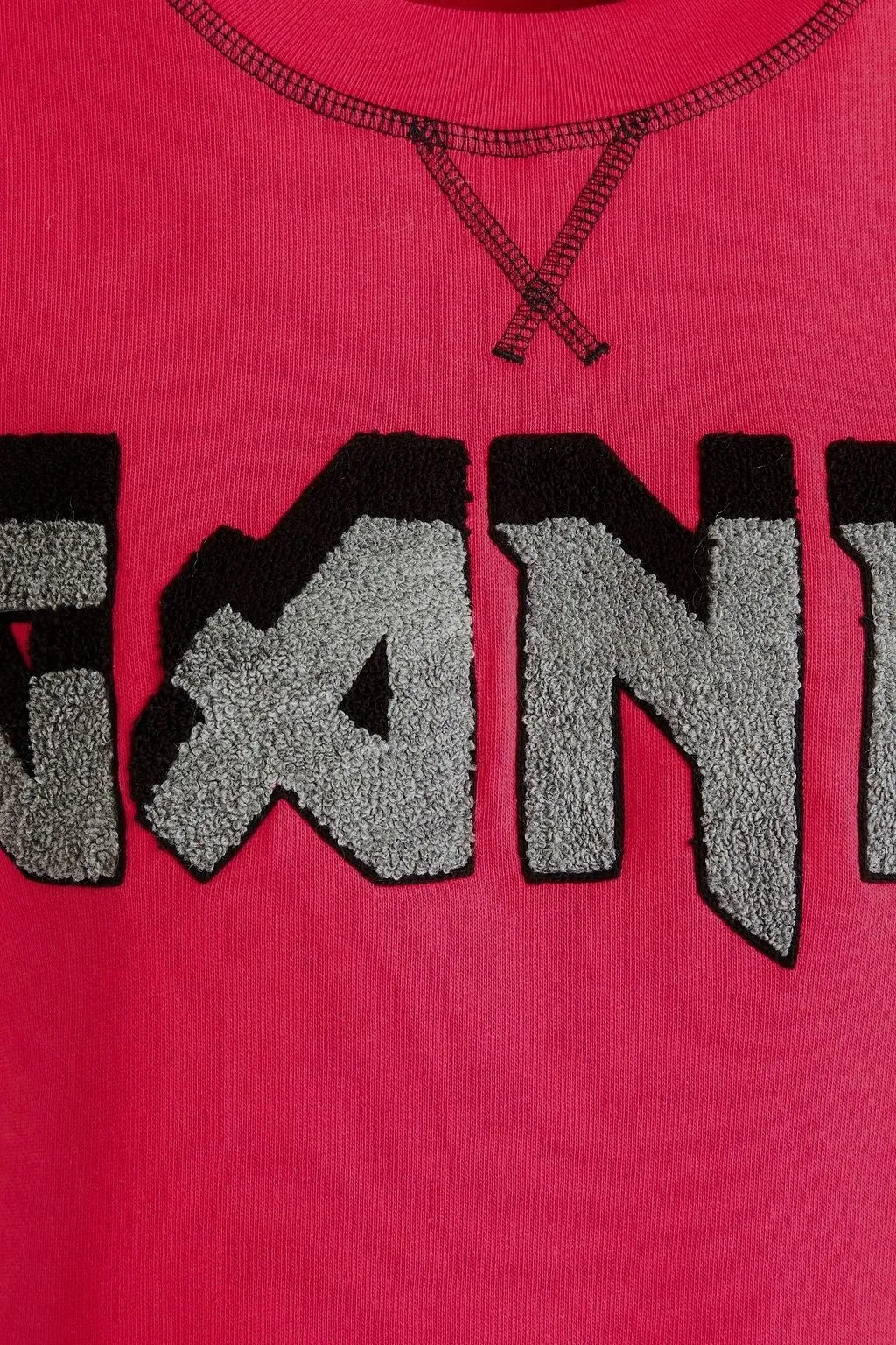 Ganni  |Sweat Long Sleeves Cotton Logo Hoodies & Sweatshirts