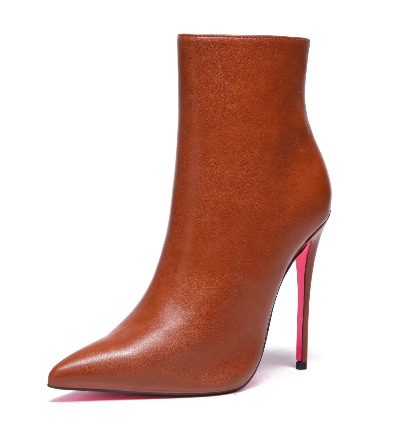 Giaro TALIA BROWN MATTE ANKLE BOOTS