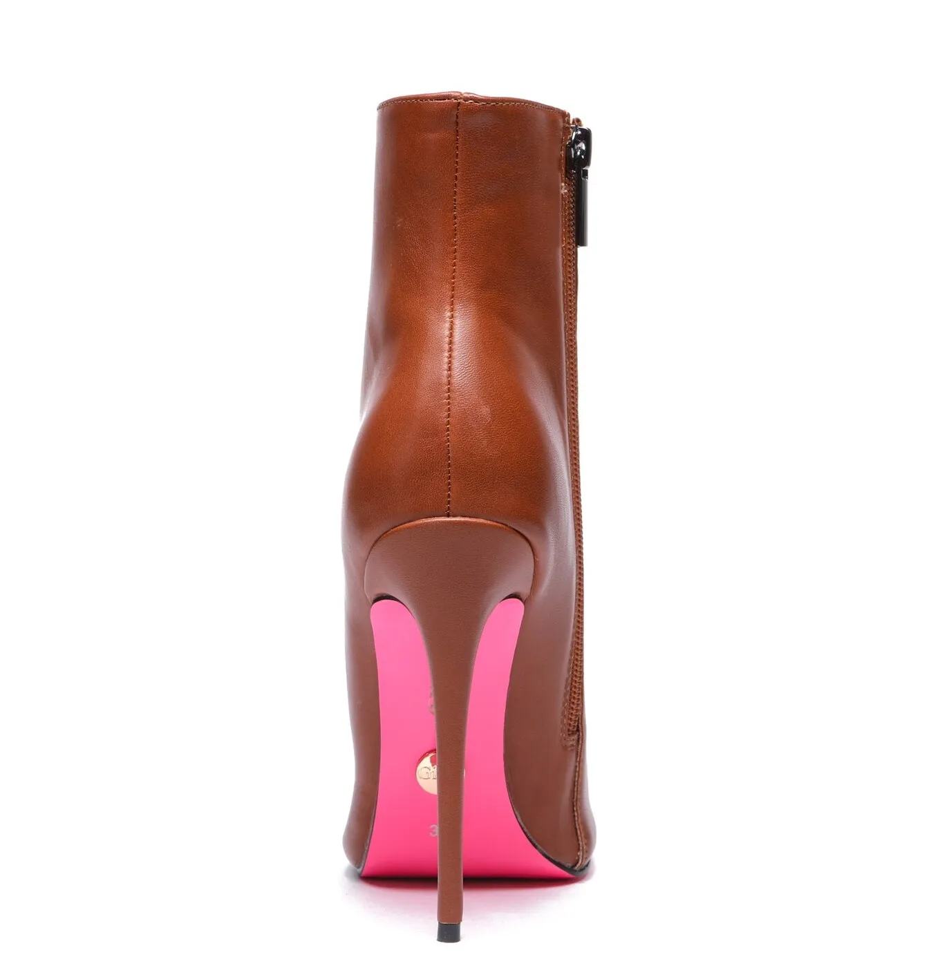 Giaro TALIA BROWN MATTE ANKLE BOOTS