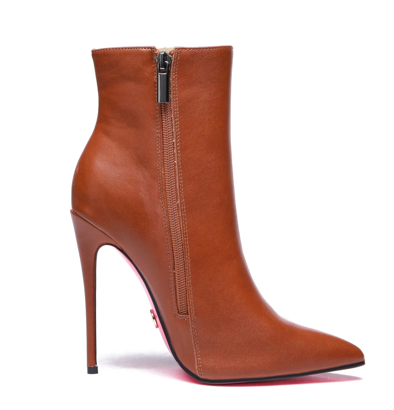 Giaro TALIA BROWN MATTE ANKLE BOOTS