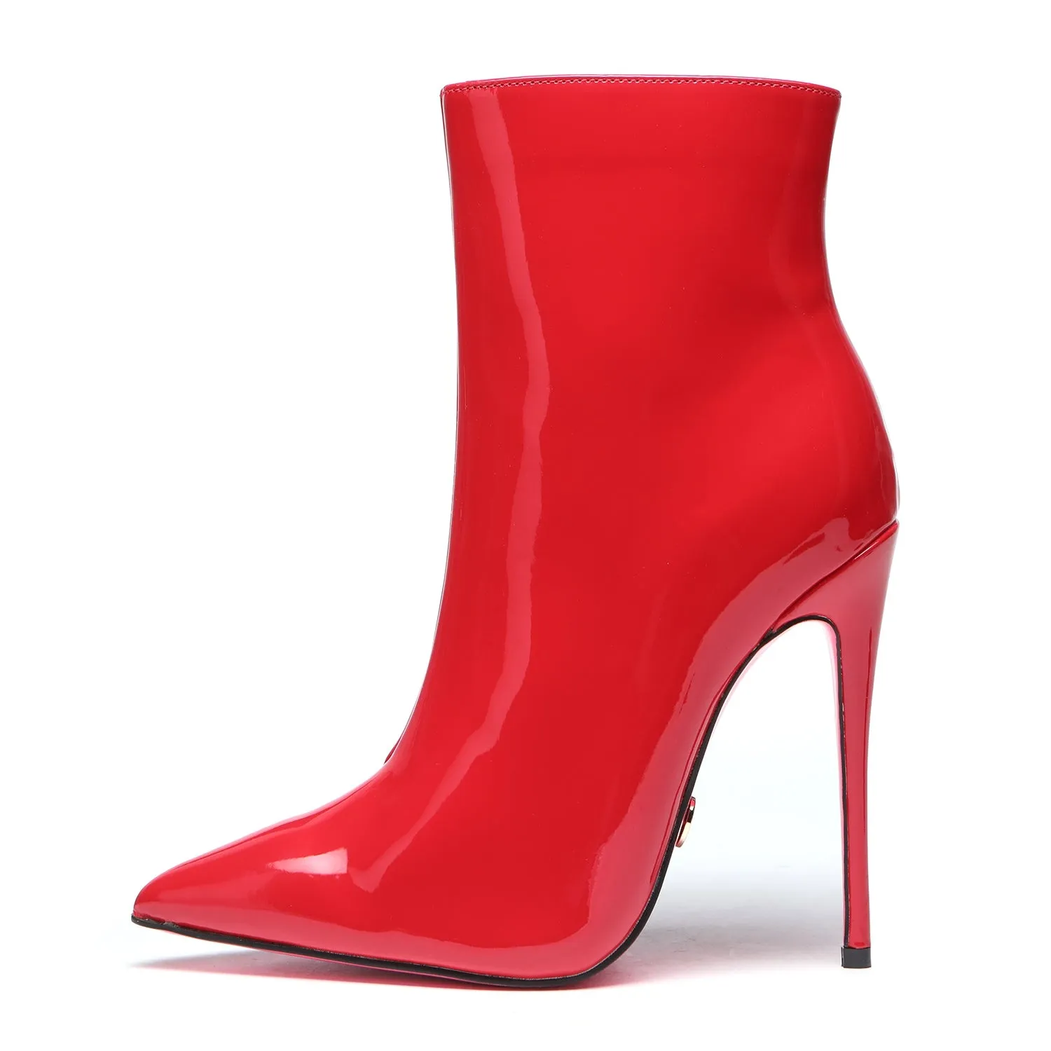 Giaro TALIA RED SHINY ANKLE BOOTS 