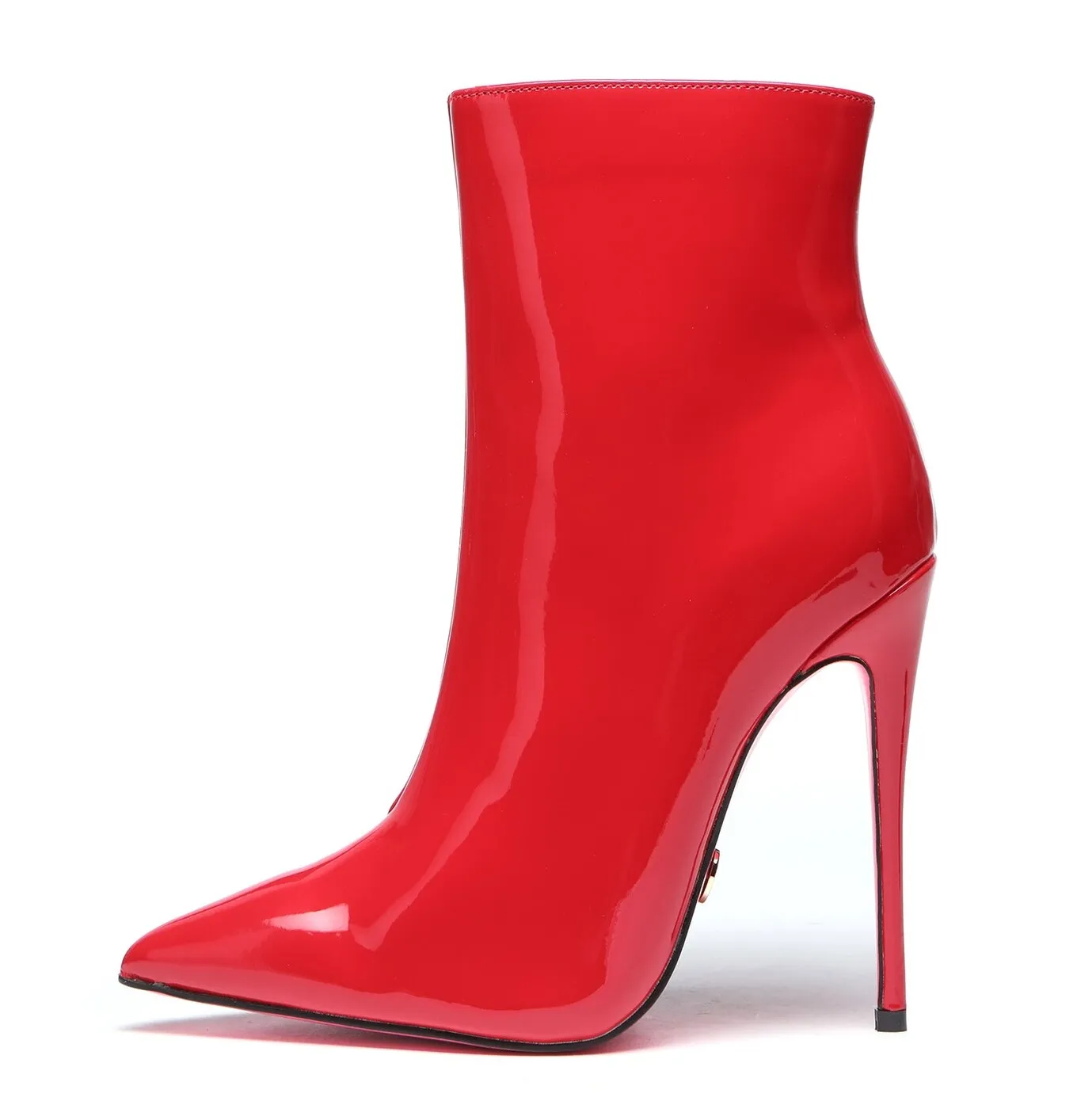 Giaro TALIA RED SHINY ANKLE BOOTS 