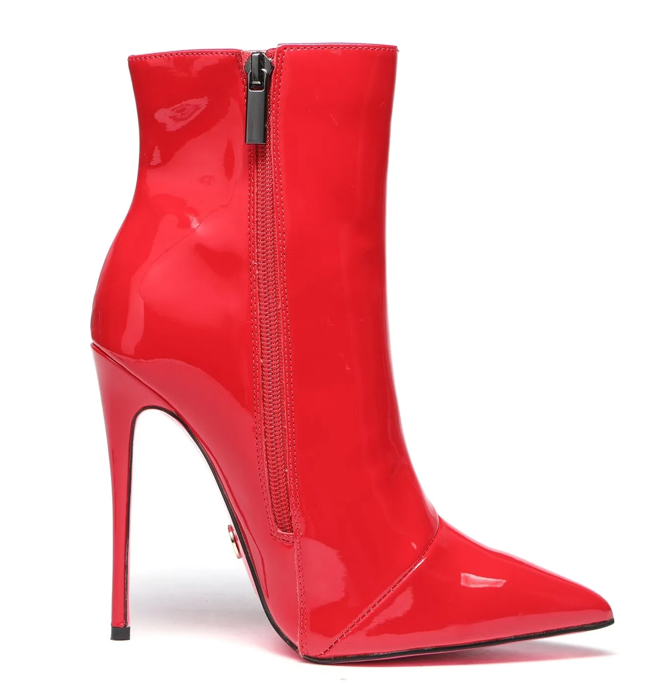 Giaro TALIA RED SHINY ANKLE BOOTS 