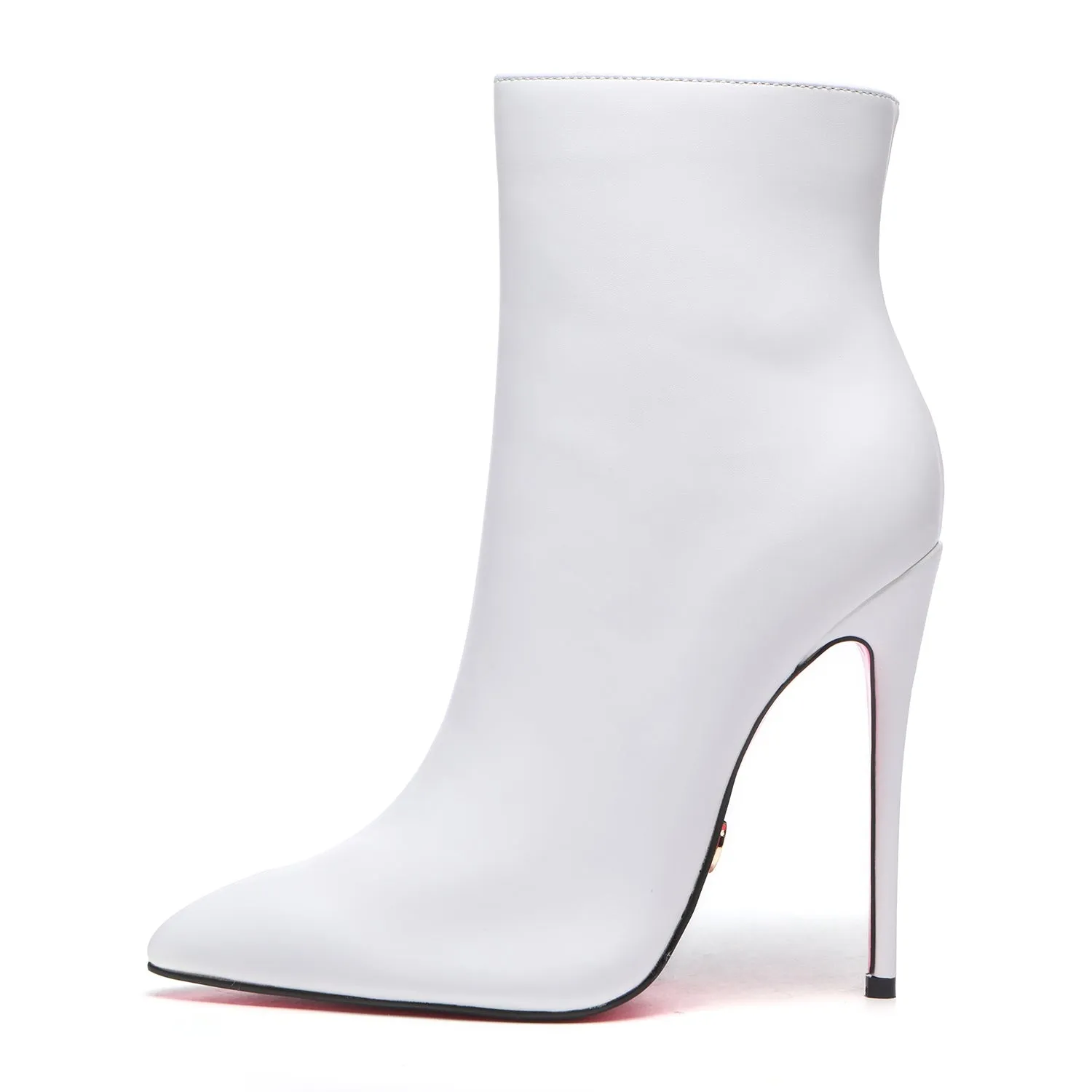 Giaro TALIA WHITE MATTE ANKLE BOOTS