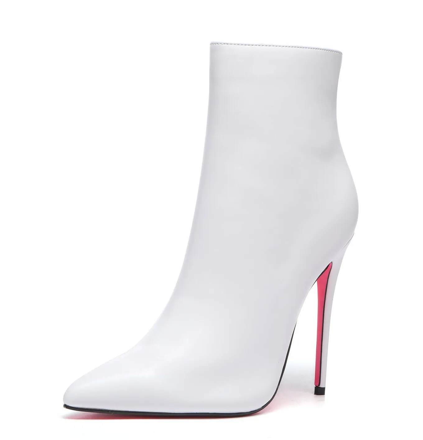 Giaro TALIA WHITE MATTE ANKLE BOOTS