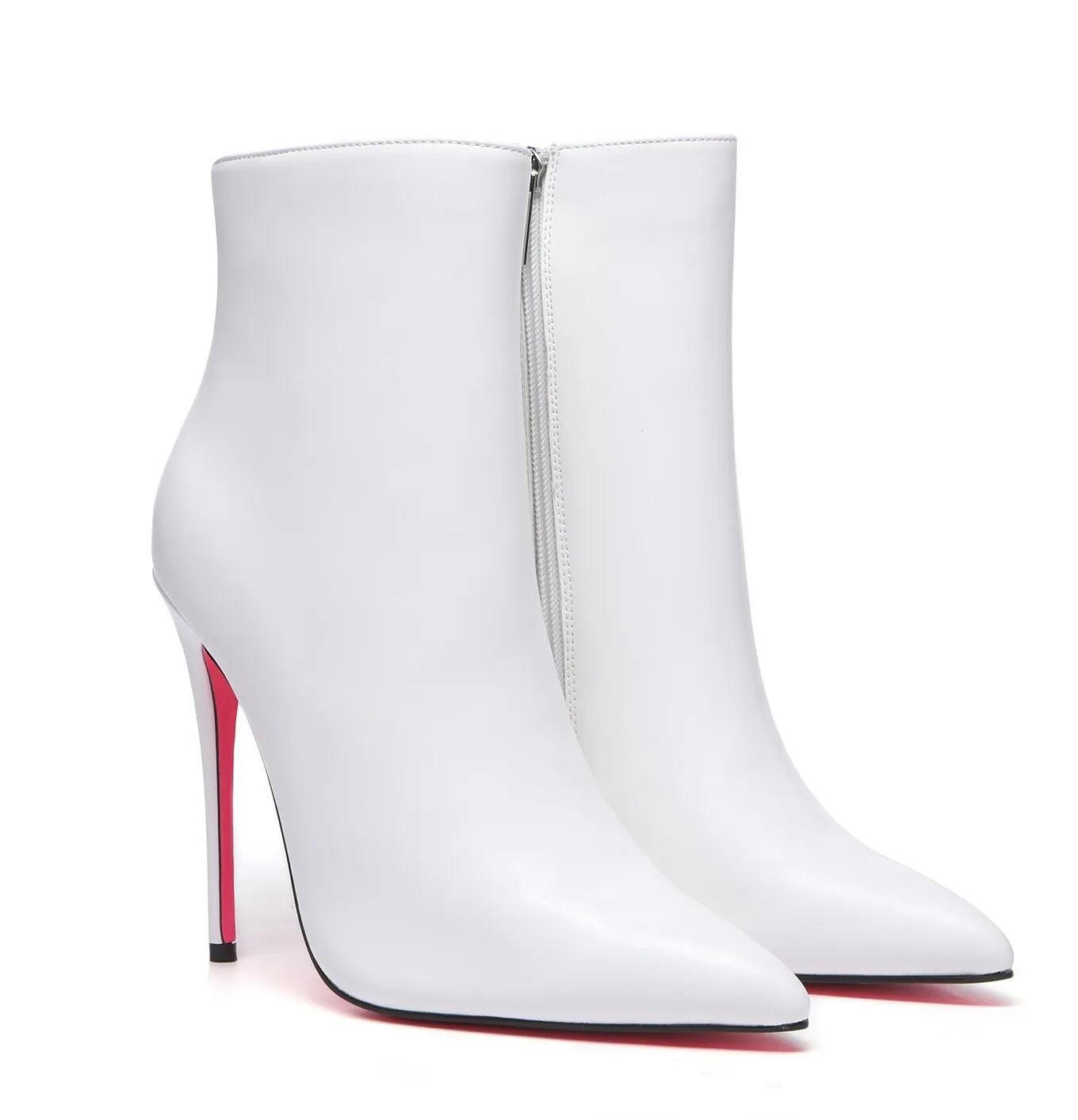 Giaro TALIA WHITE MATTE ANKLE BOOTS