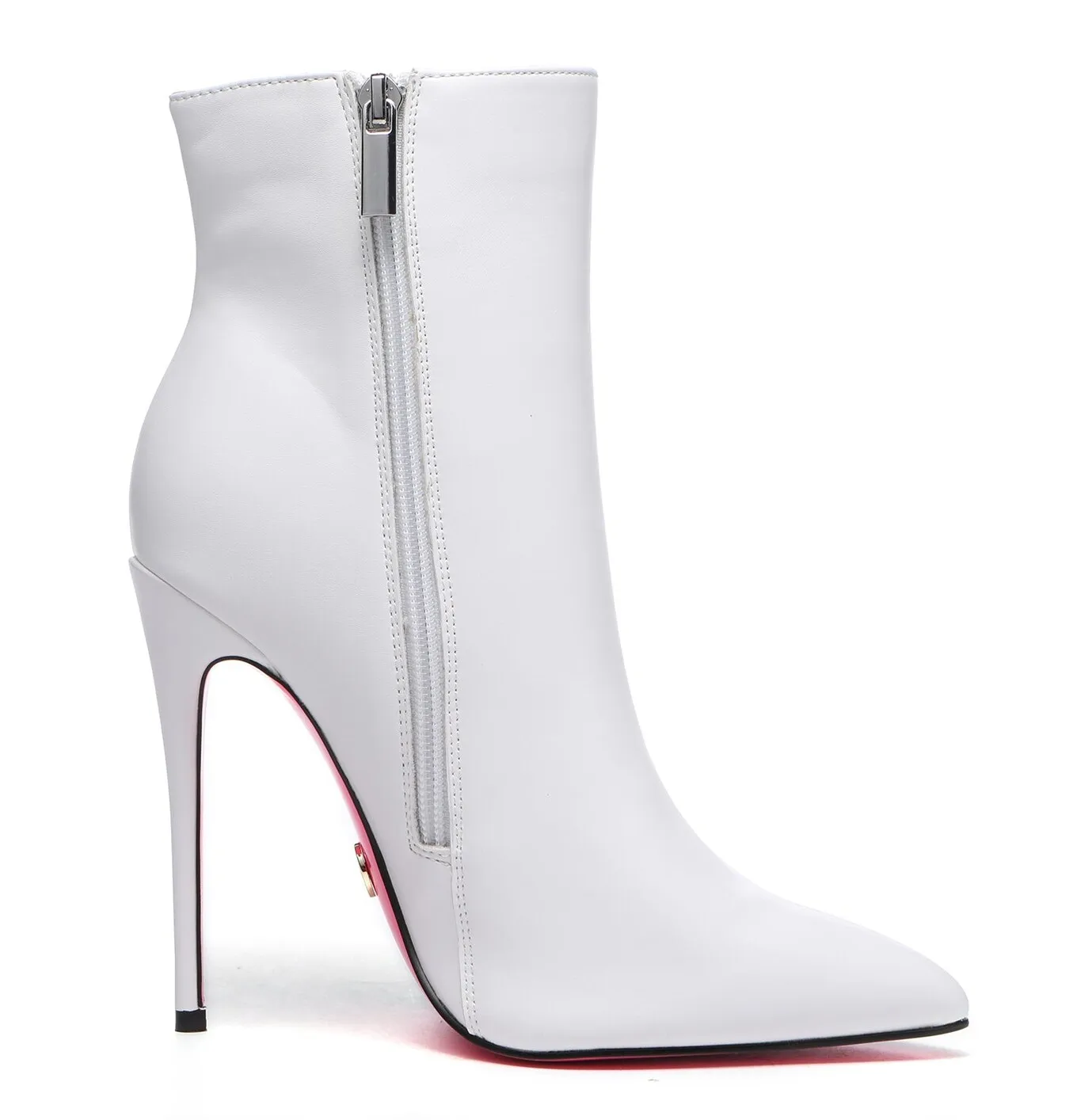 Giaro TALIA WHITE MATTE ANKLE BOOTS