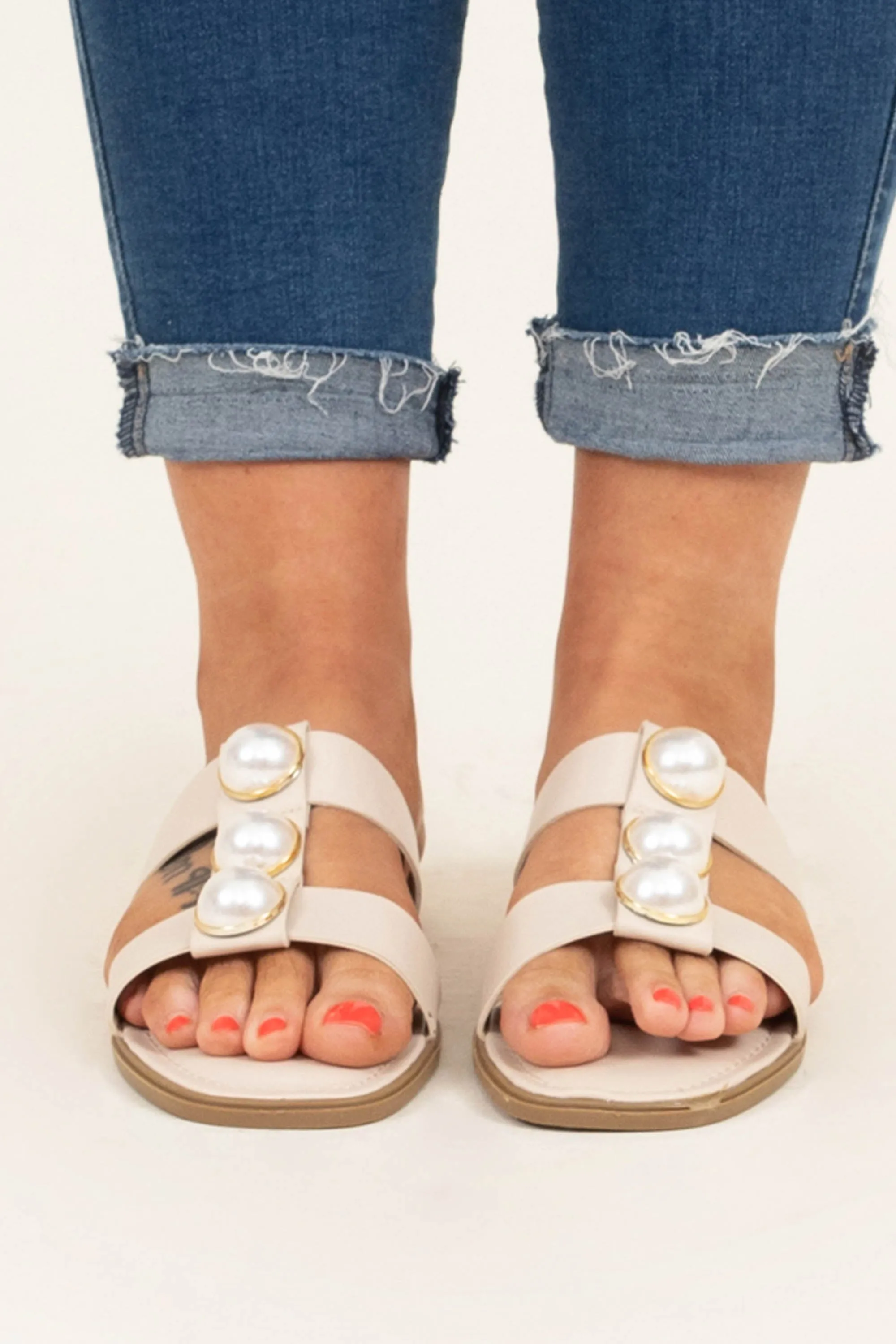 Glow A Little Sandals, Nude